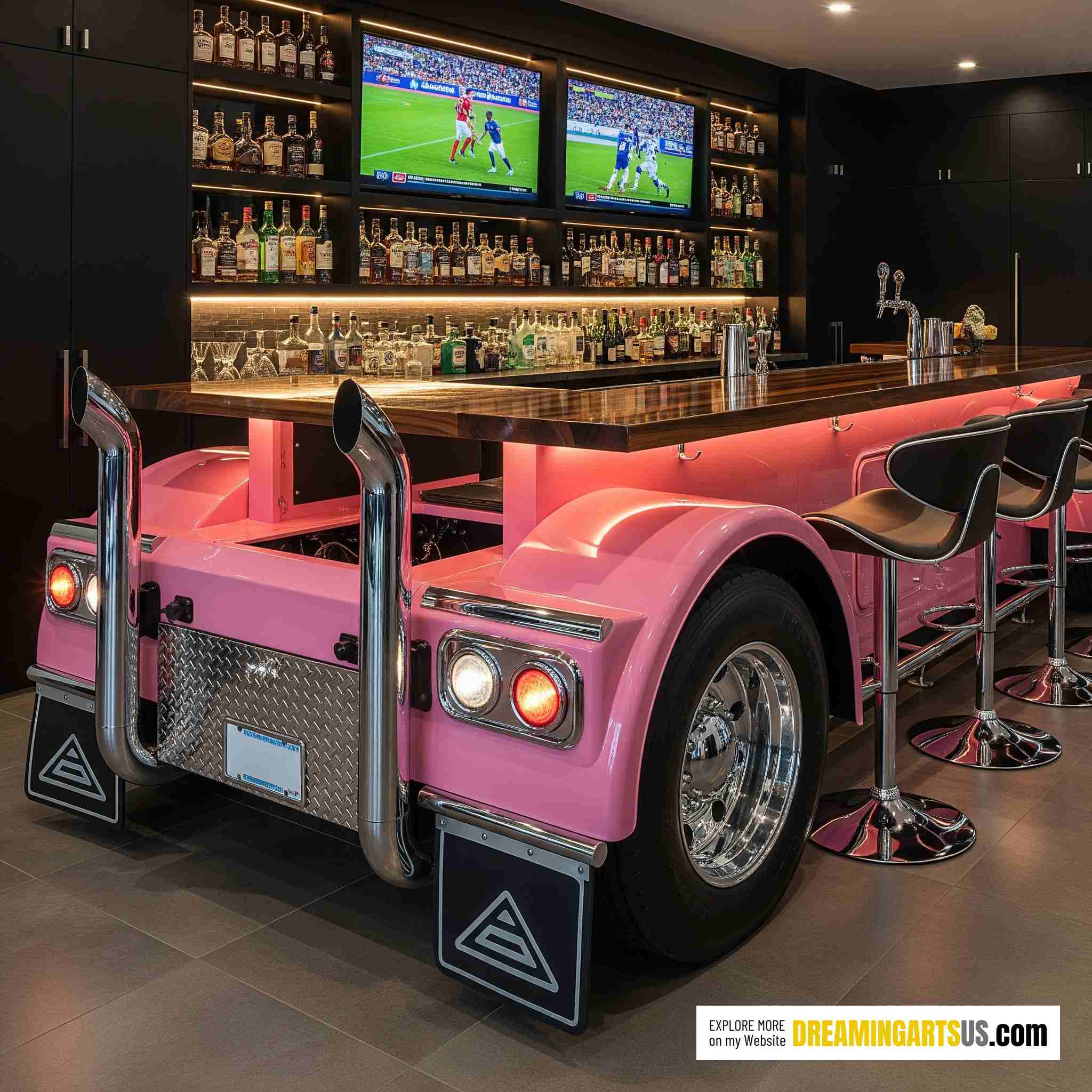Semi truck Home Bar