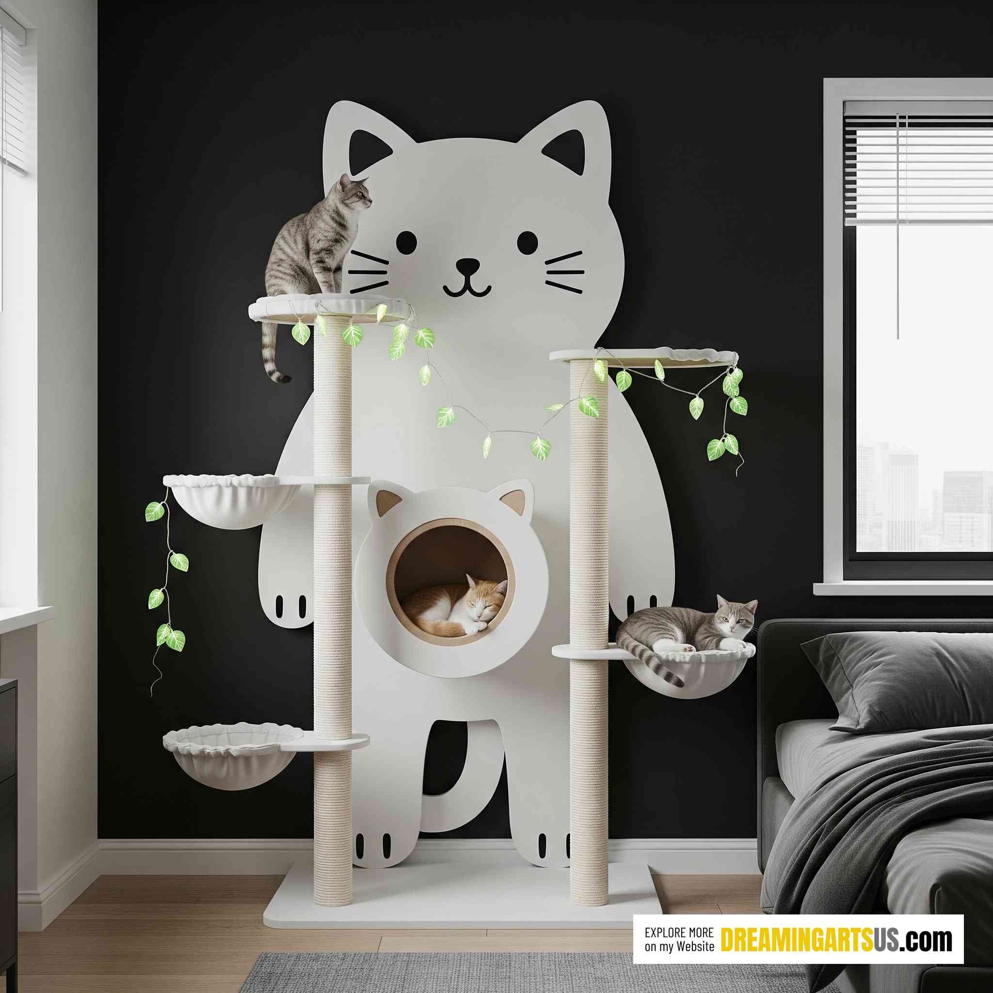Cat Shaped Cat Playgrounds