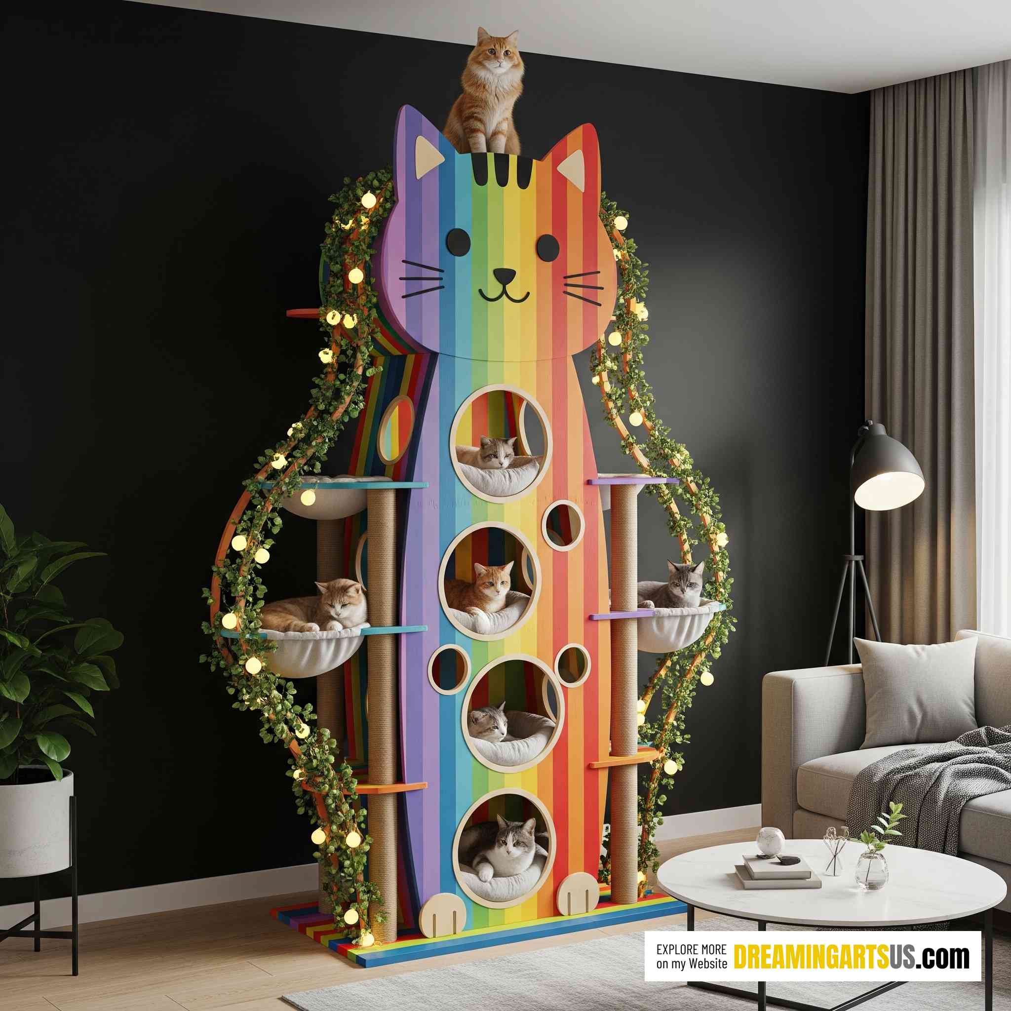 Cat Shaped Cat Playgrounds