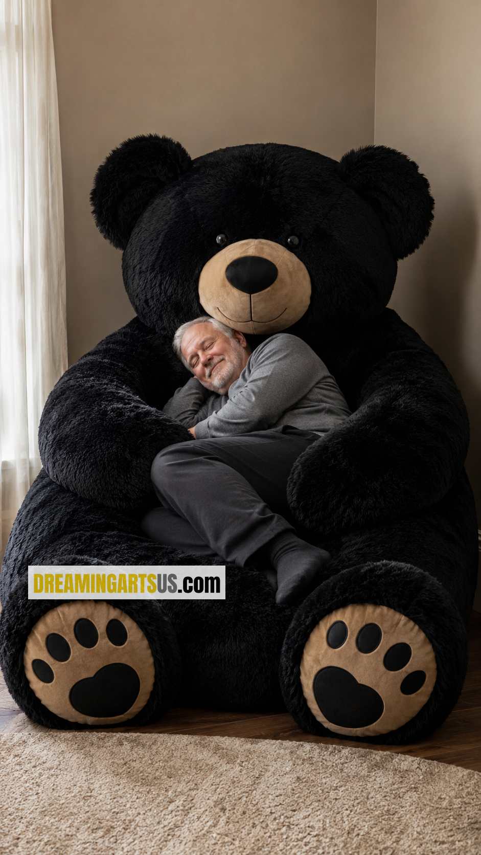 teddy bear shaped lounger