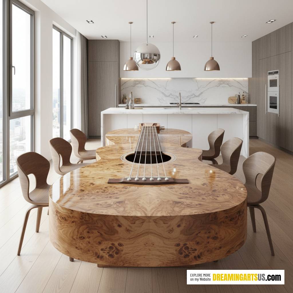 Guitar Shaped Dining Tables