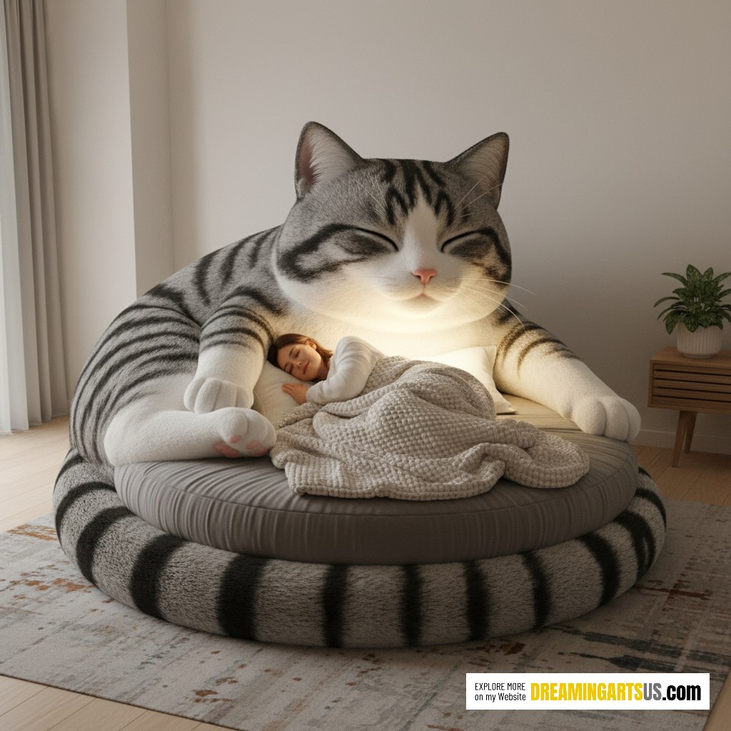 Giant Cat Shaped Lounger
