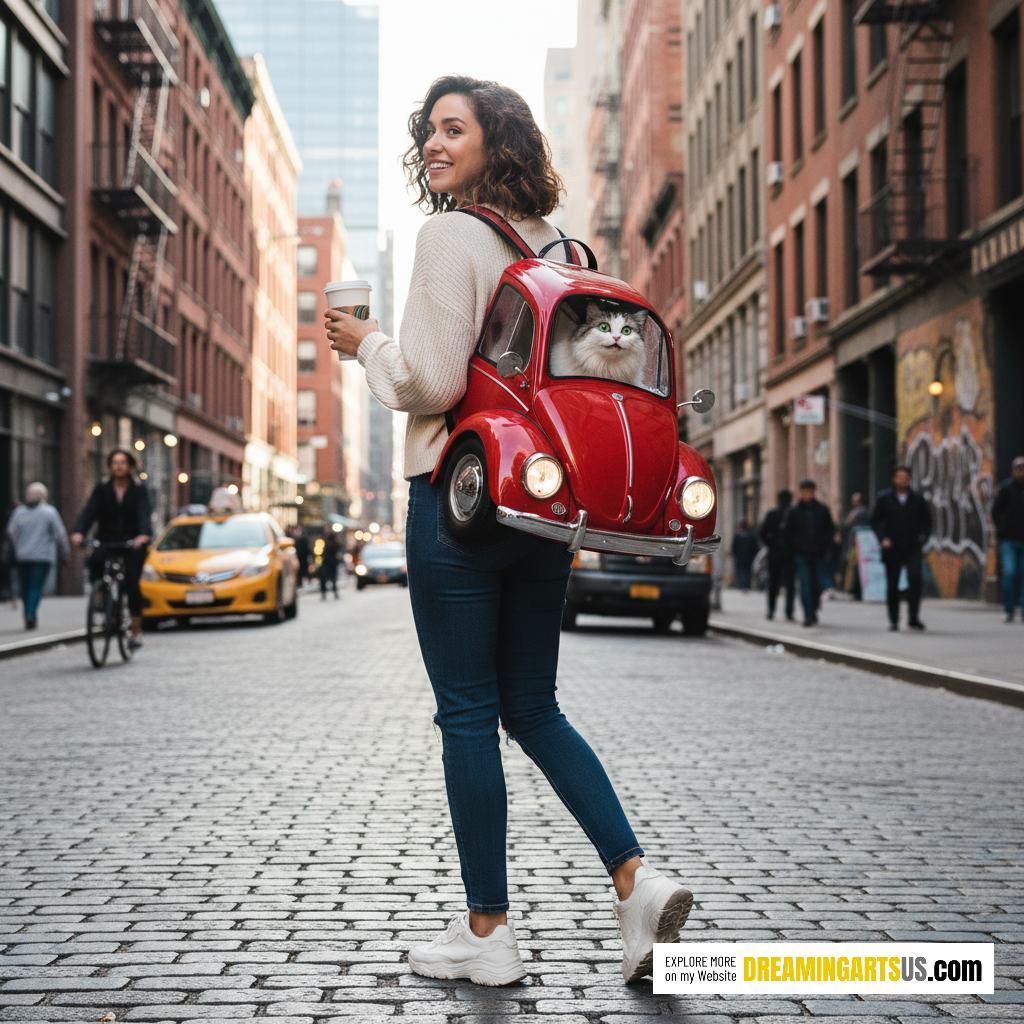 Volkswagen Beetle Cat Backpack