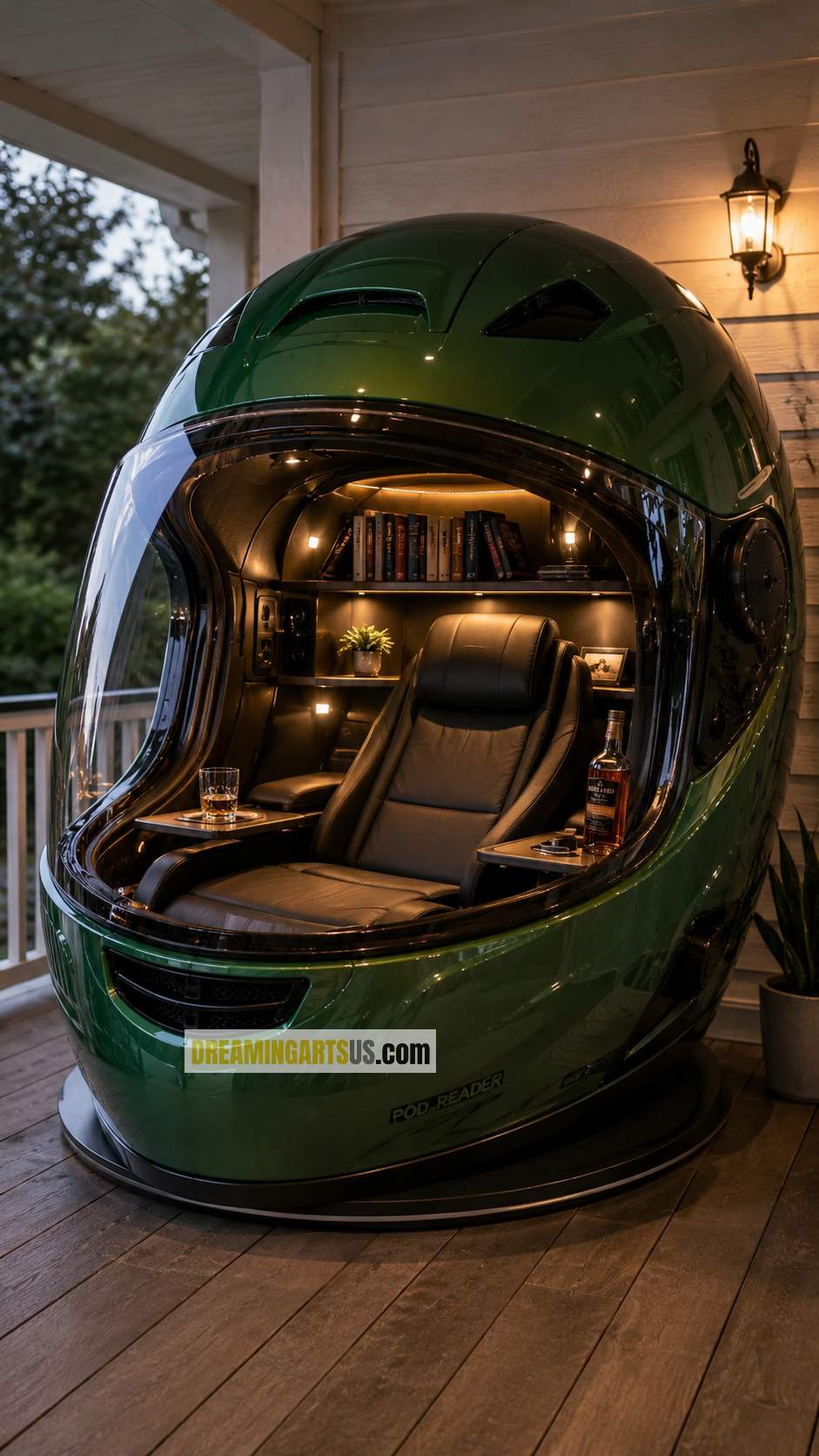 Helmet Shaped Reading Pod