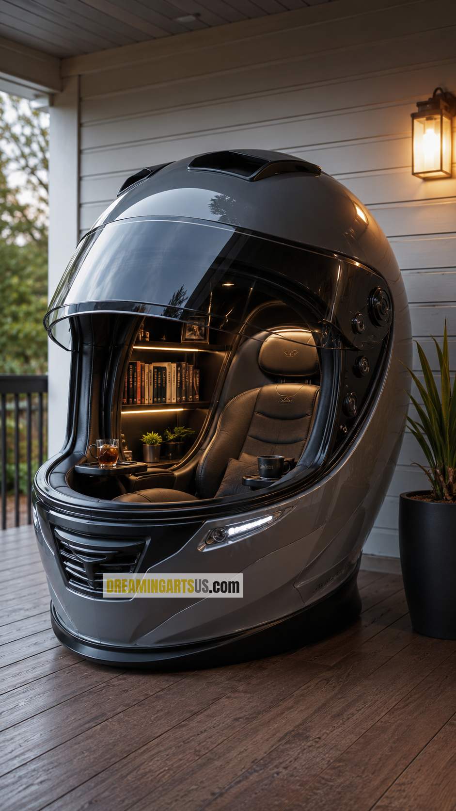 Helmet Shaped Reading Pod