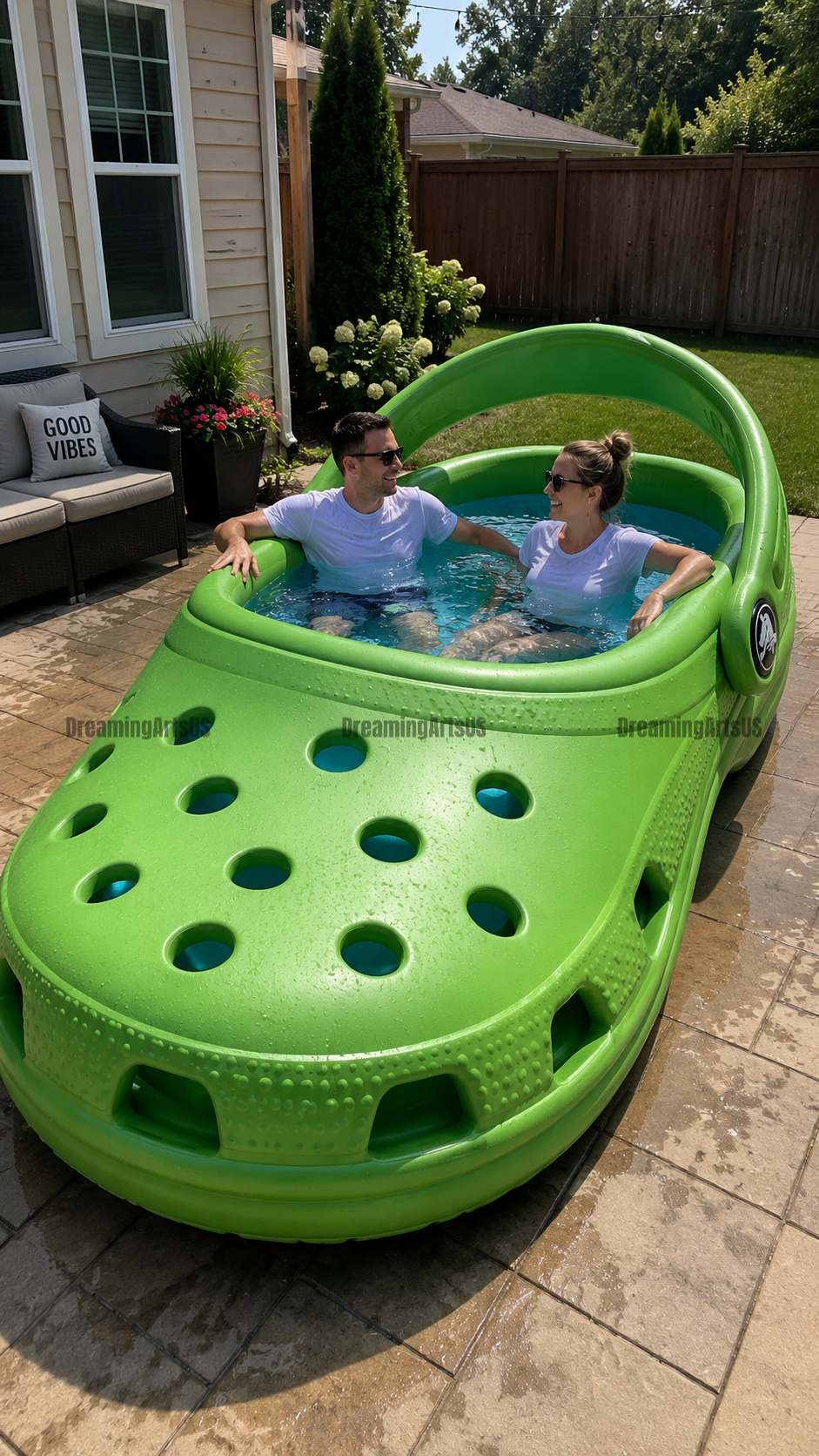 Inflatable Crocs Pools