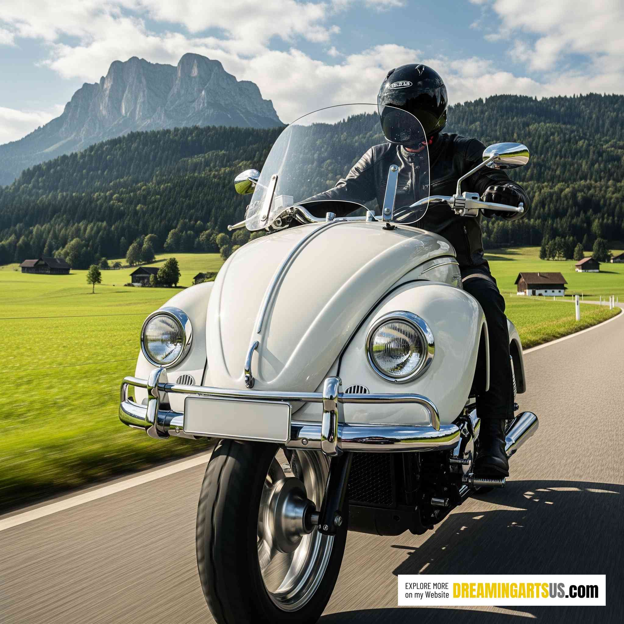 Classic VW Beetle Motorcycle