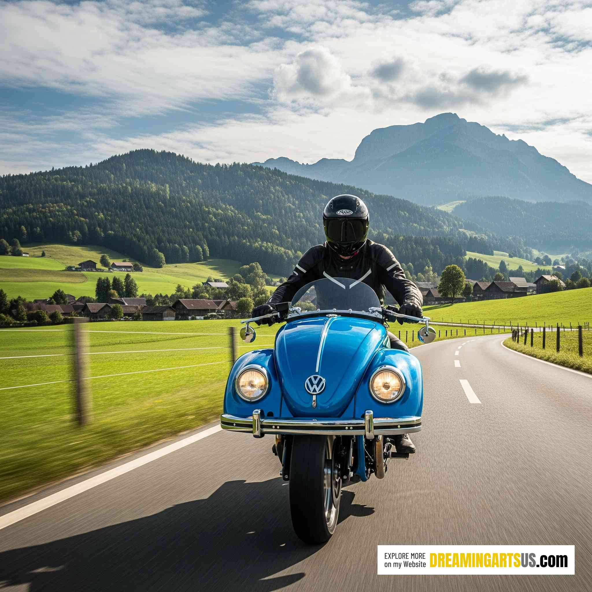 VW Beetle inspired Motorcycle