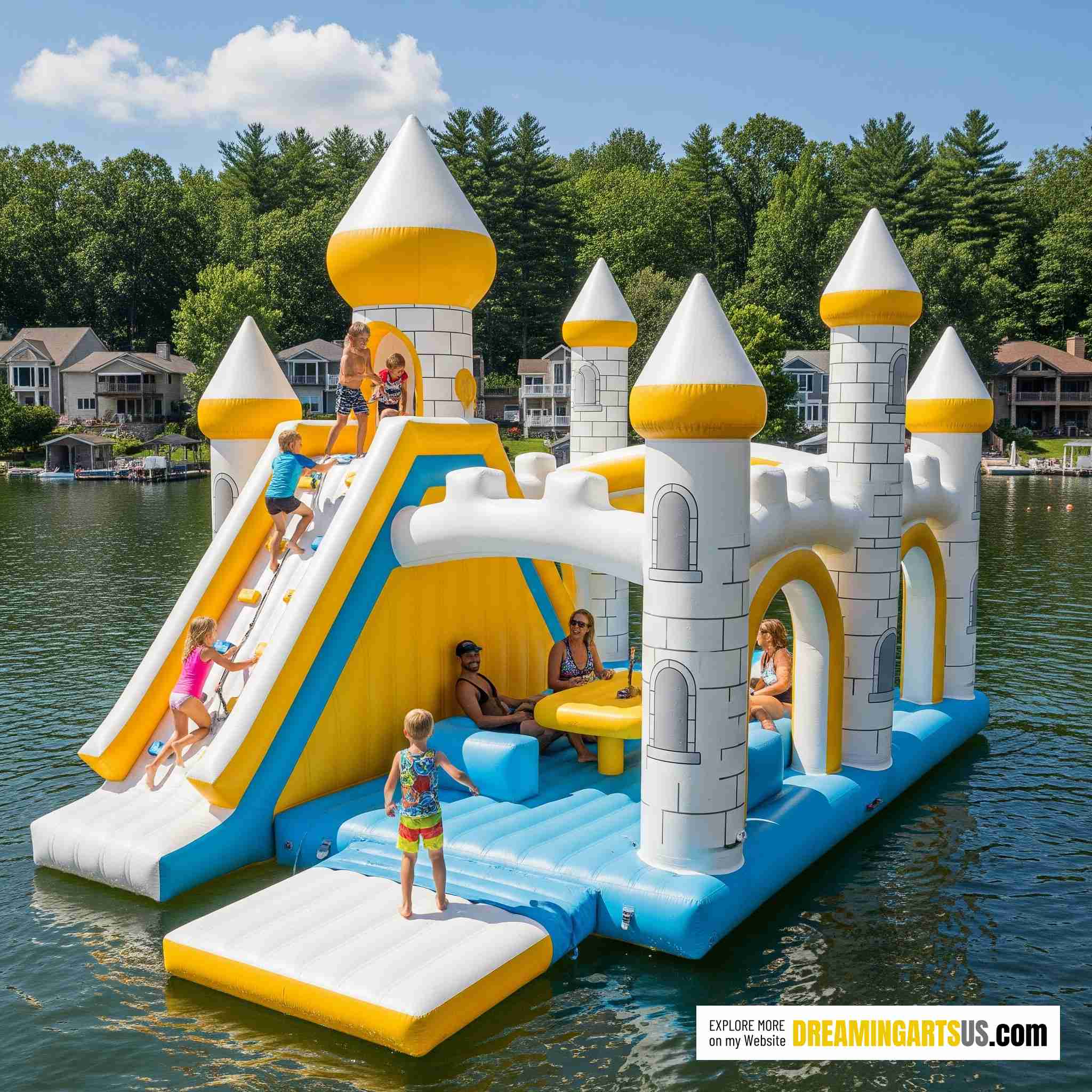 Castle Lake Party Floats