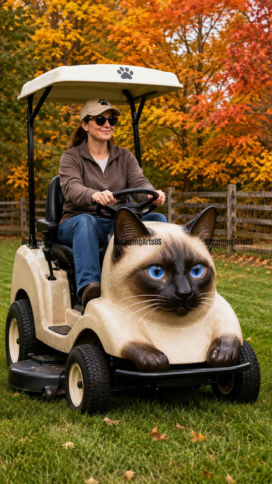 giant cat lawn mower