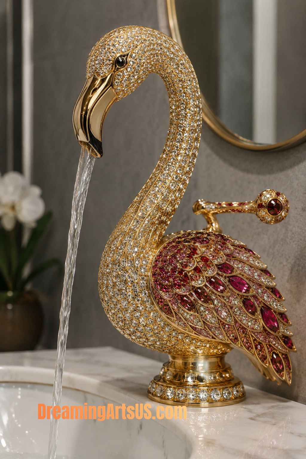 stunning flamingo faucets