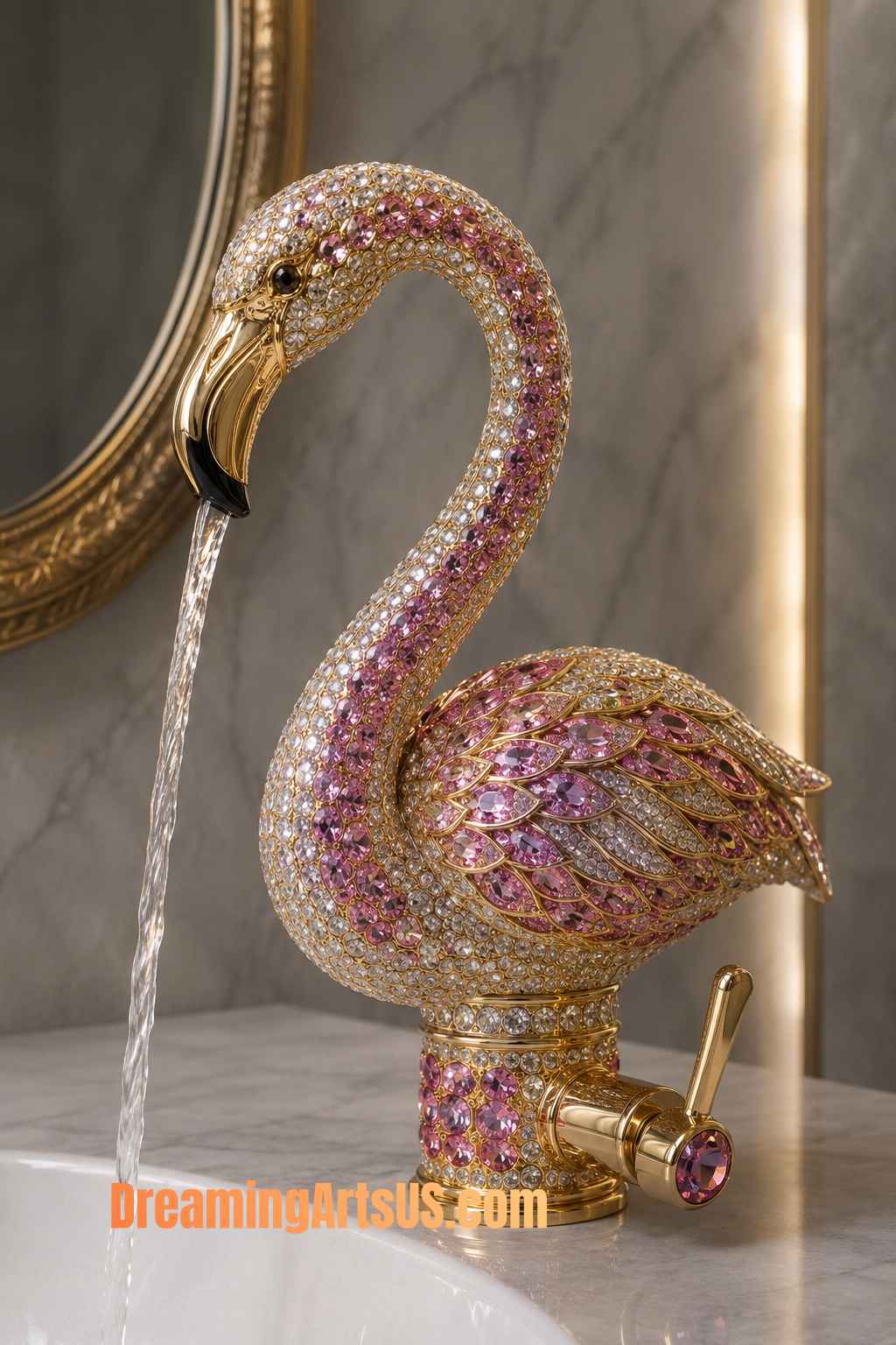 stunning flamingo faucets