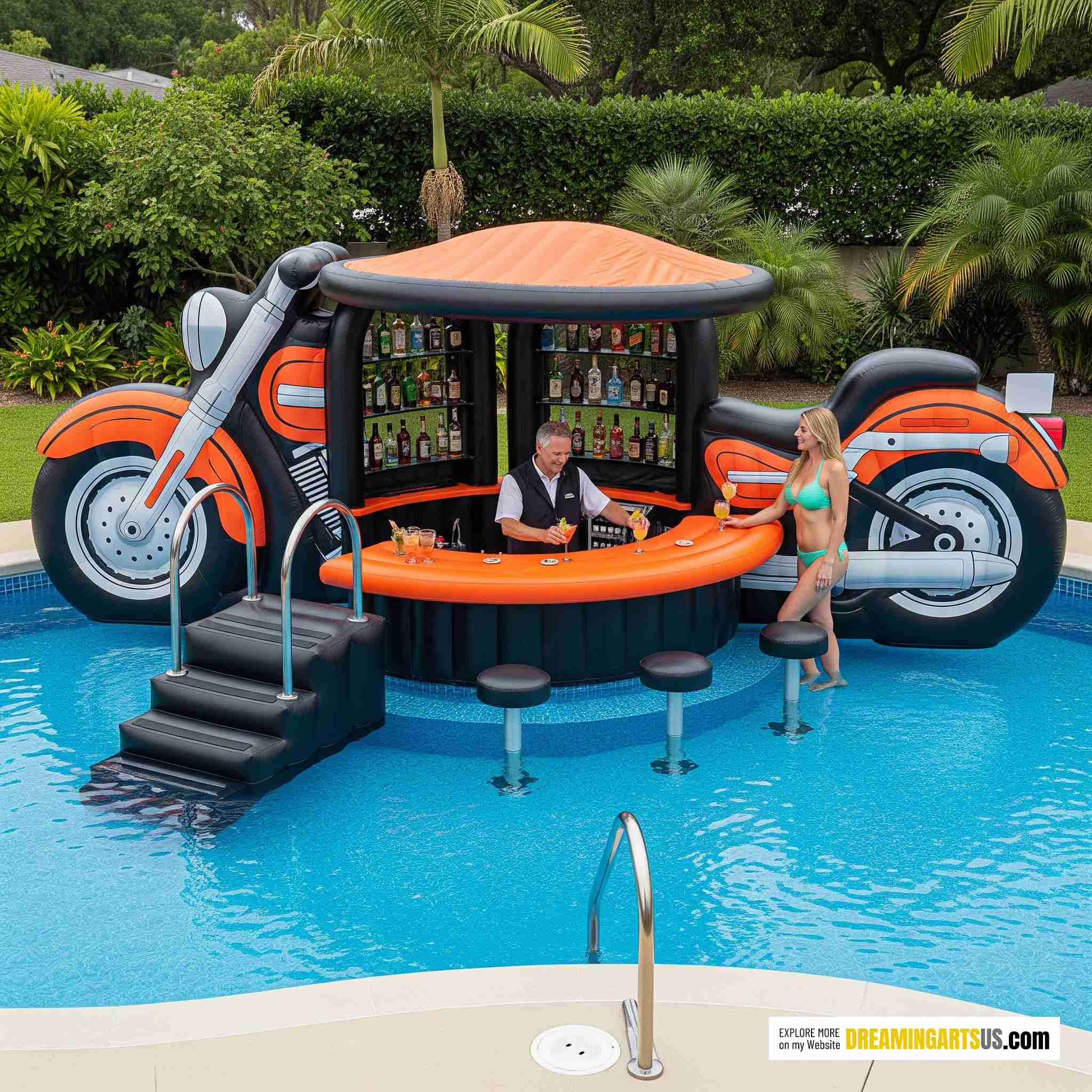 Inflatable Harley Pool