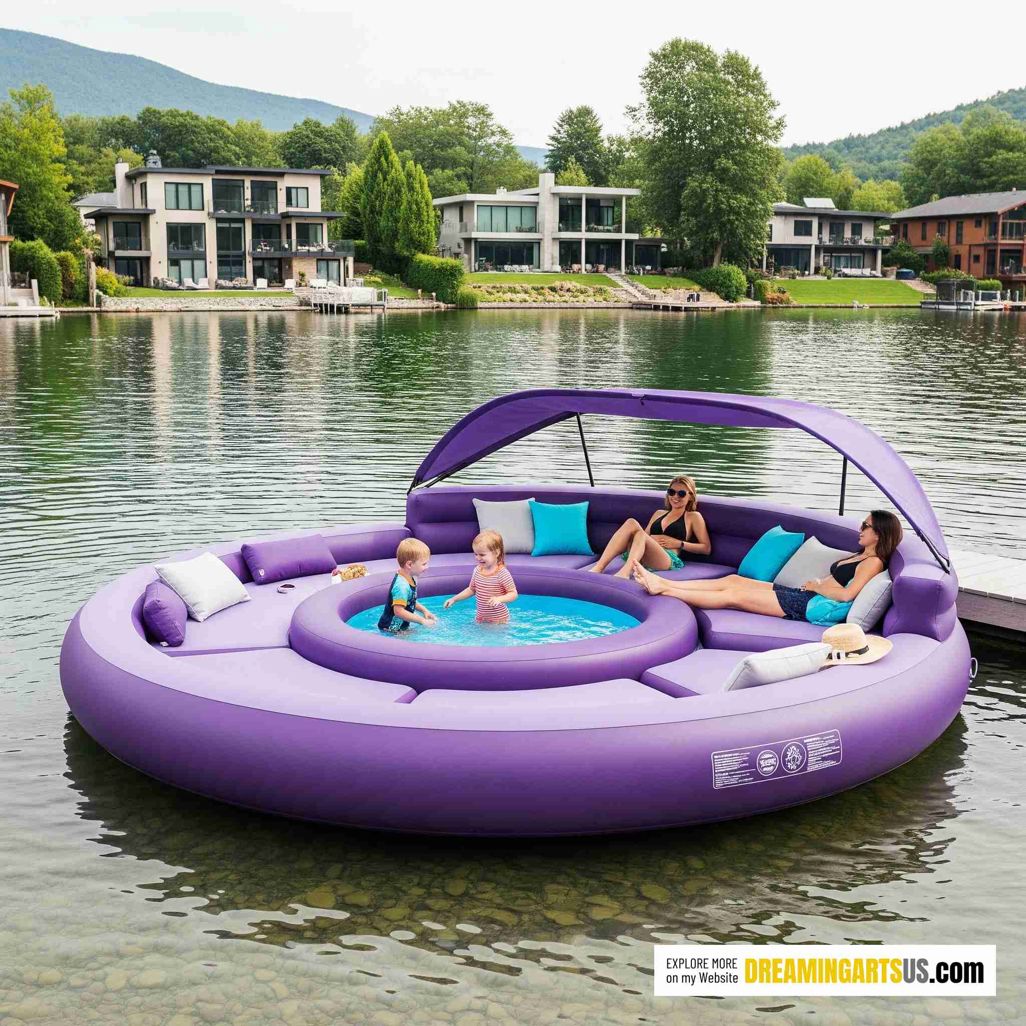 Lake Party Floats With Pools