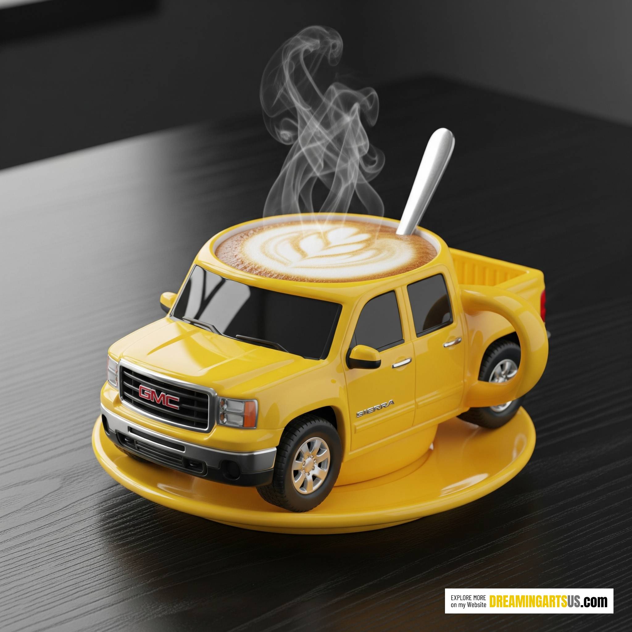 pickup truck coffee mug