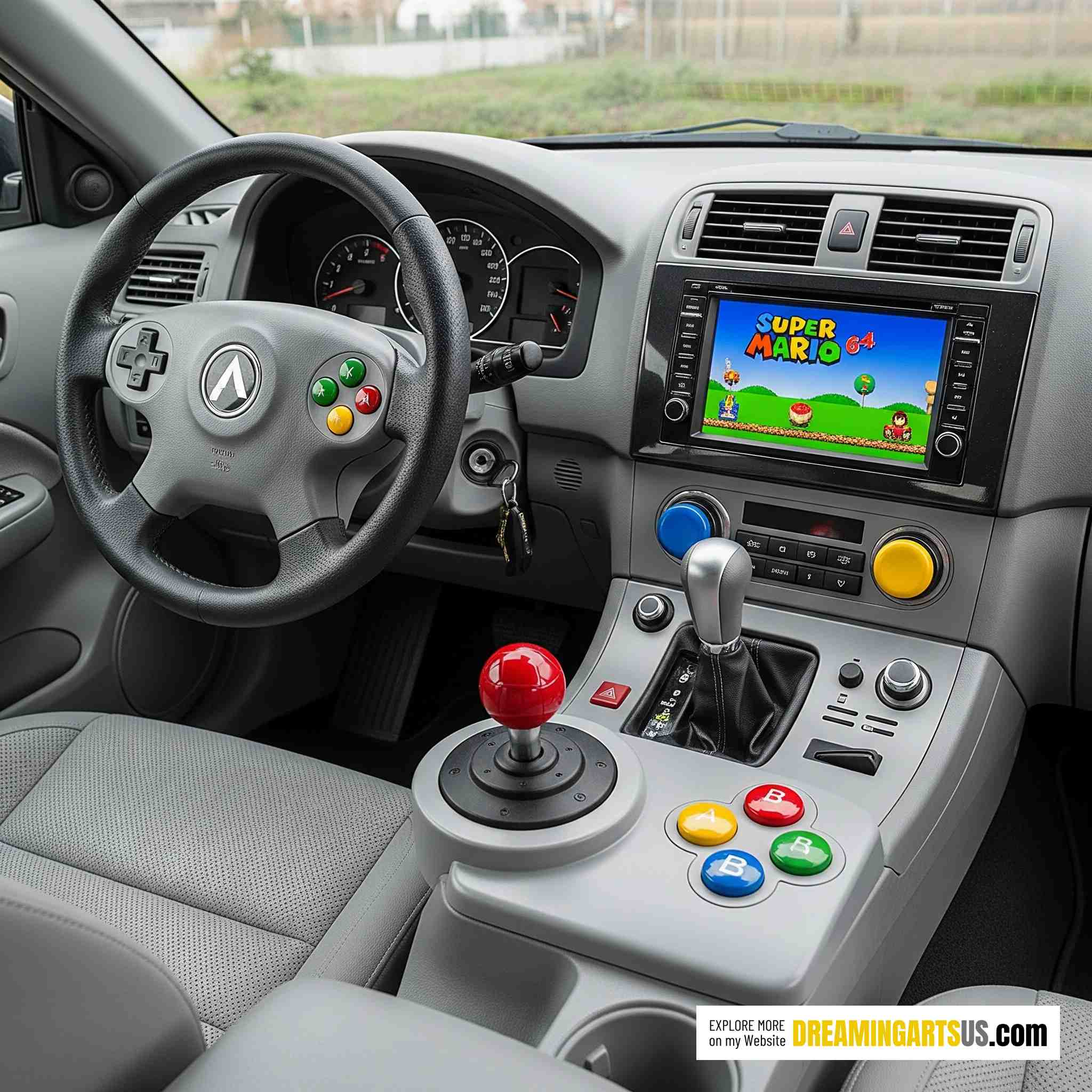 Retro Gaming Car Dashboards