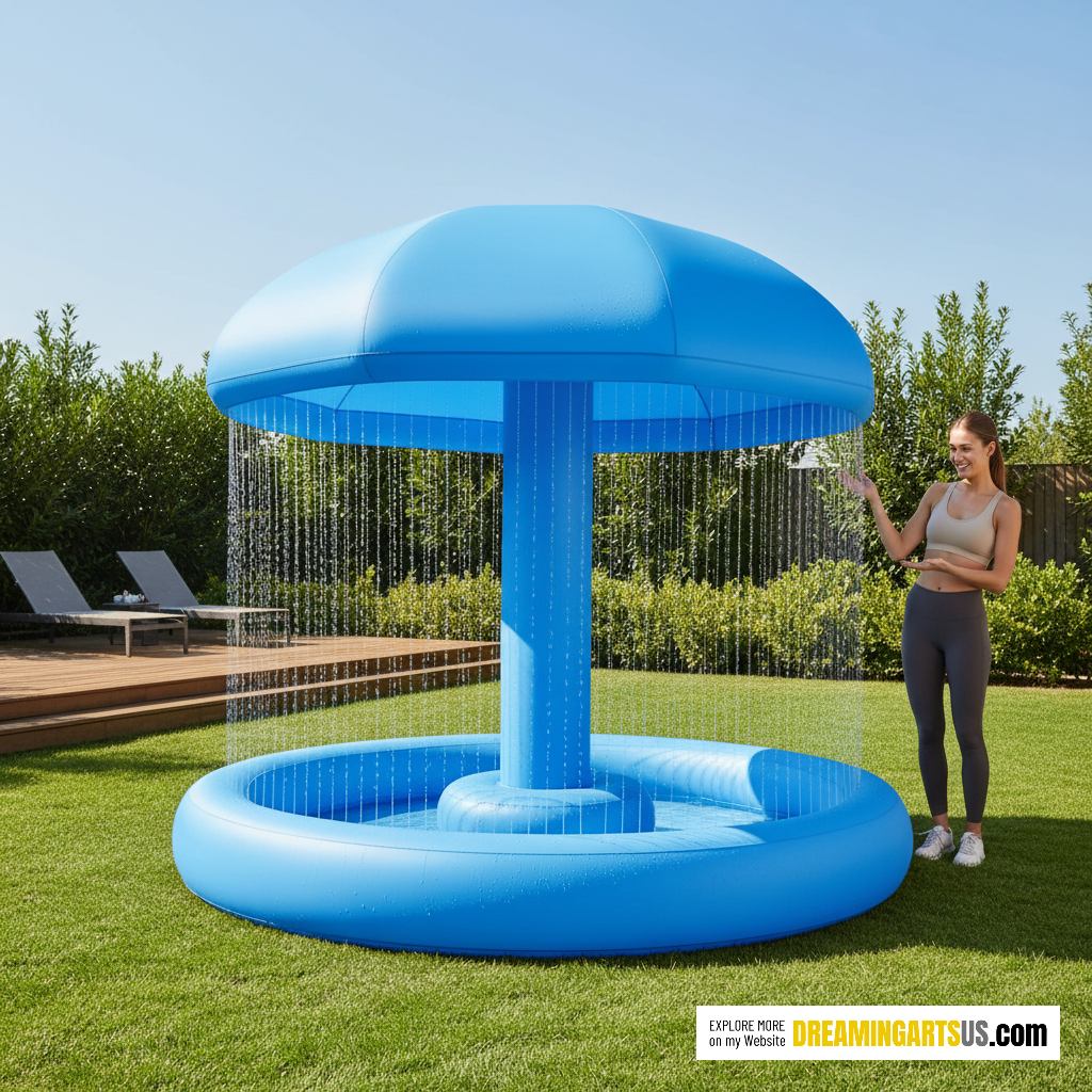 Umbrella Shower Pool