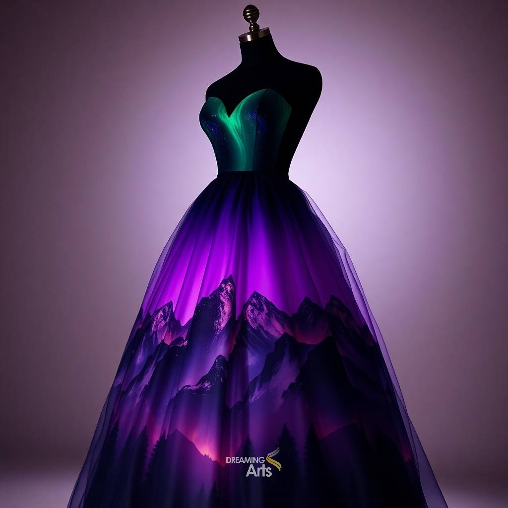 Aurora Borealis Gown