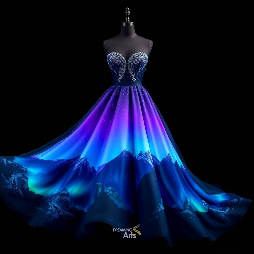 Aurora Borealis Gown