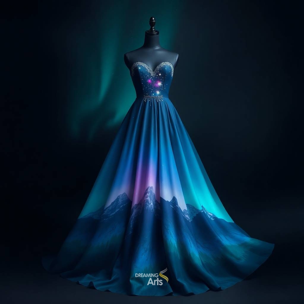 Aurora Borealis Gown