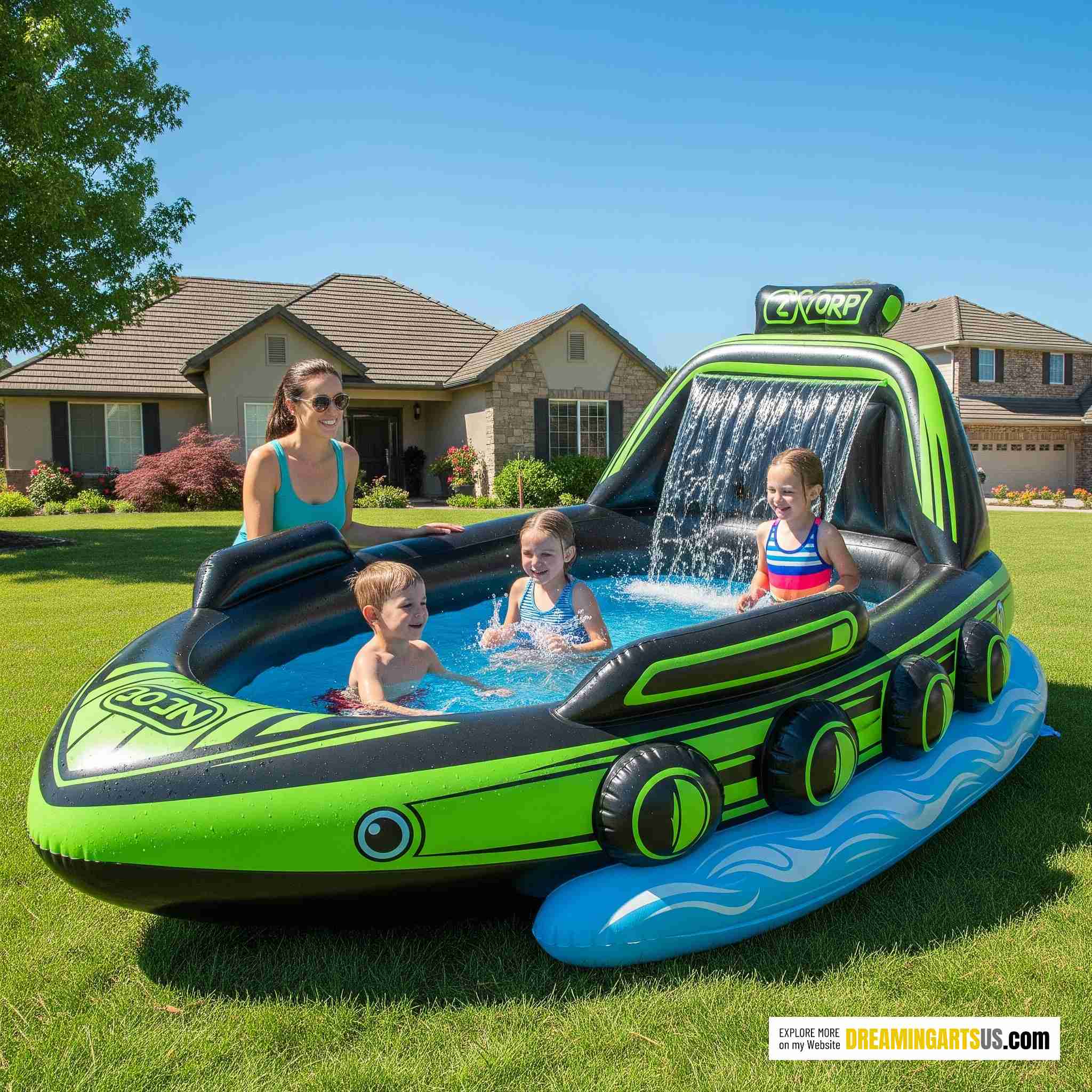 Inflatable Speed Boat Pool