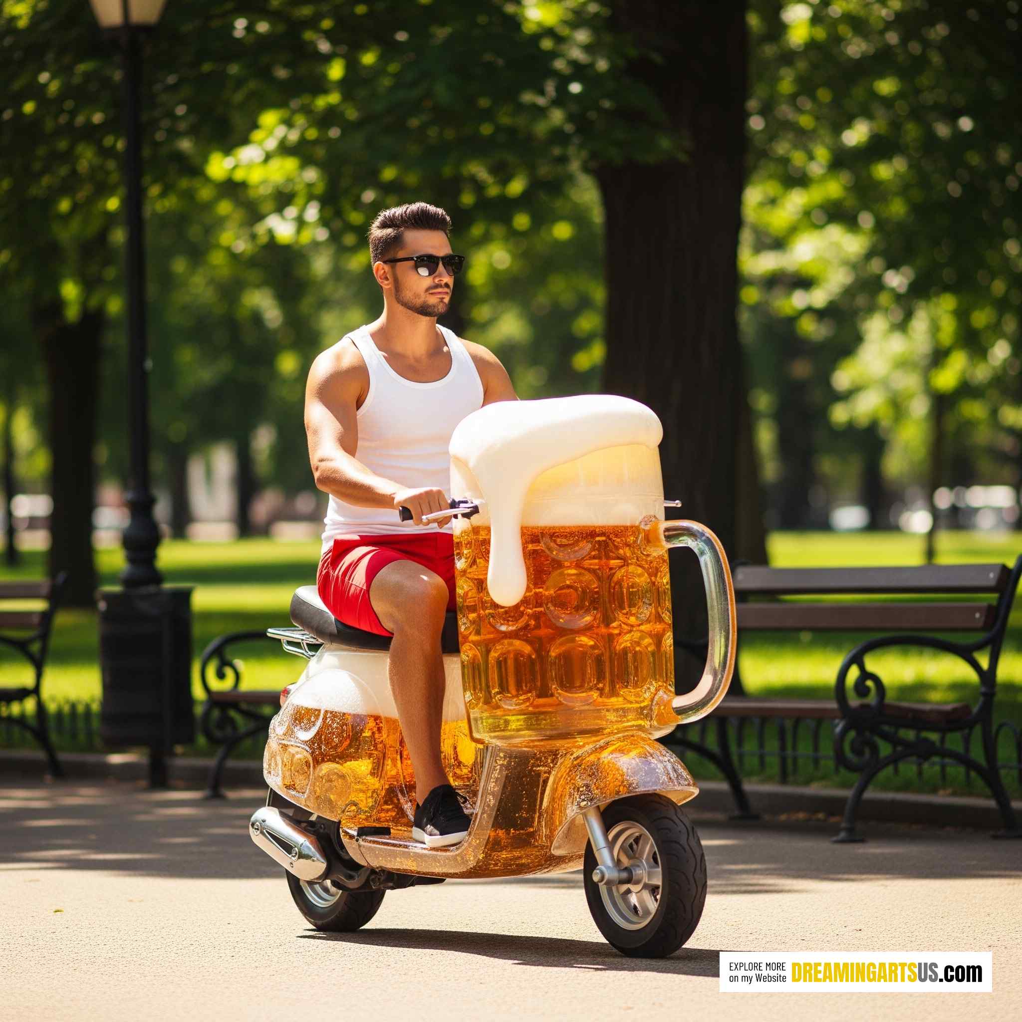 Booze Shaped Scooter