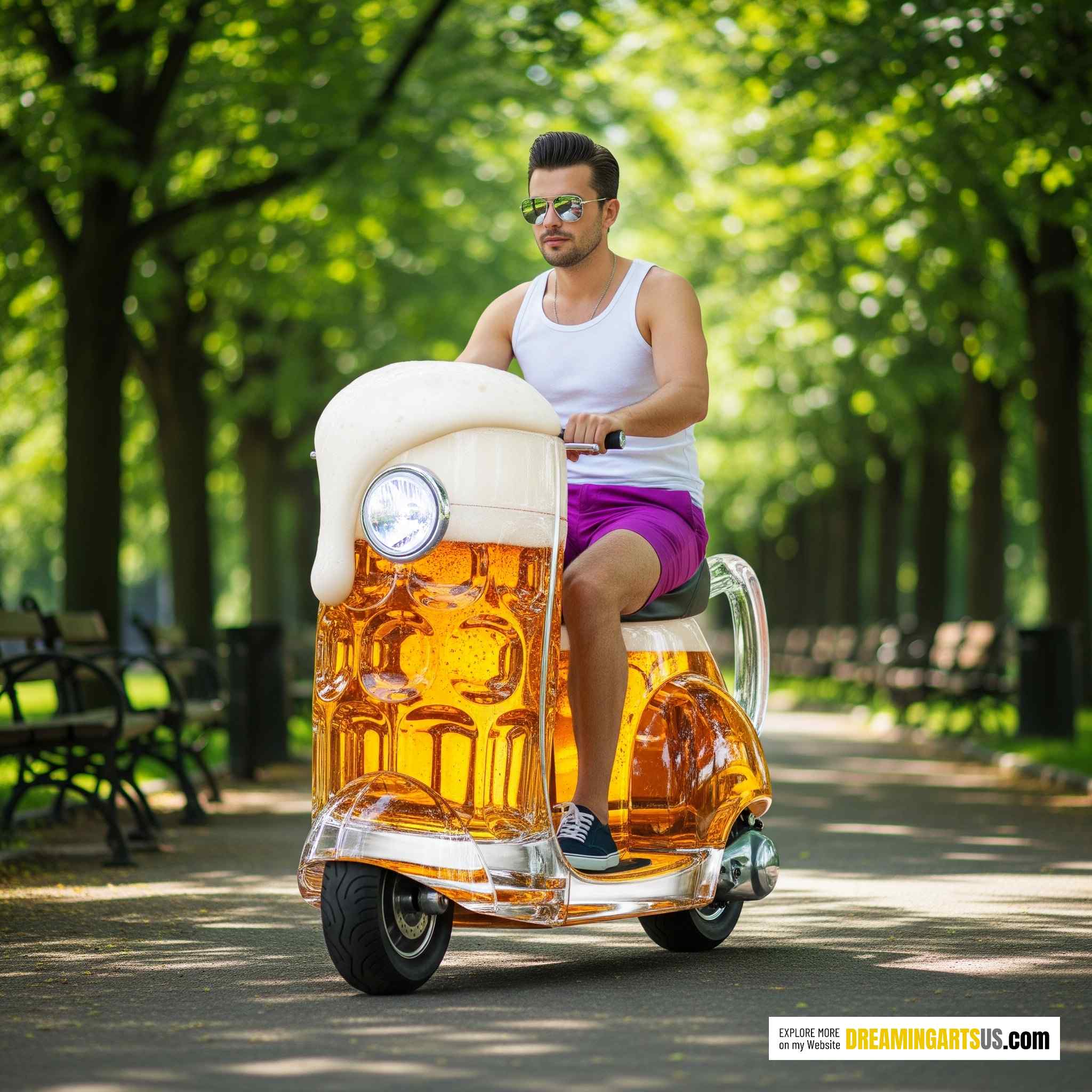 Booze Shaped Scooter