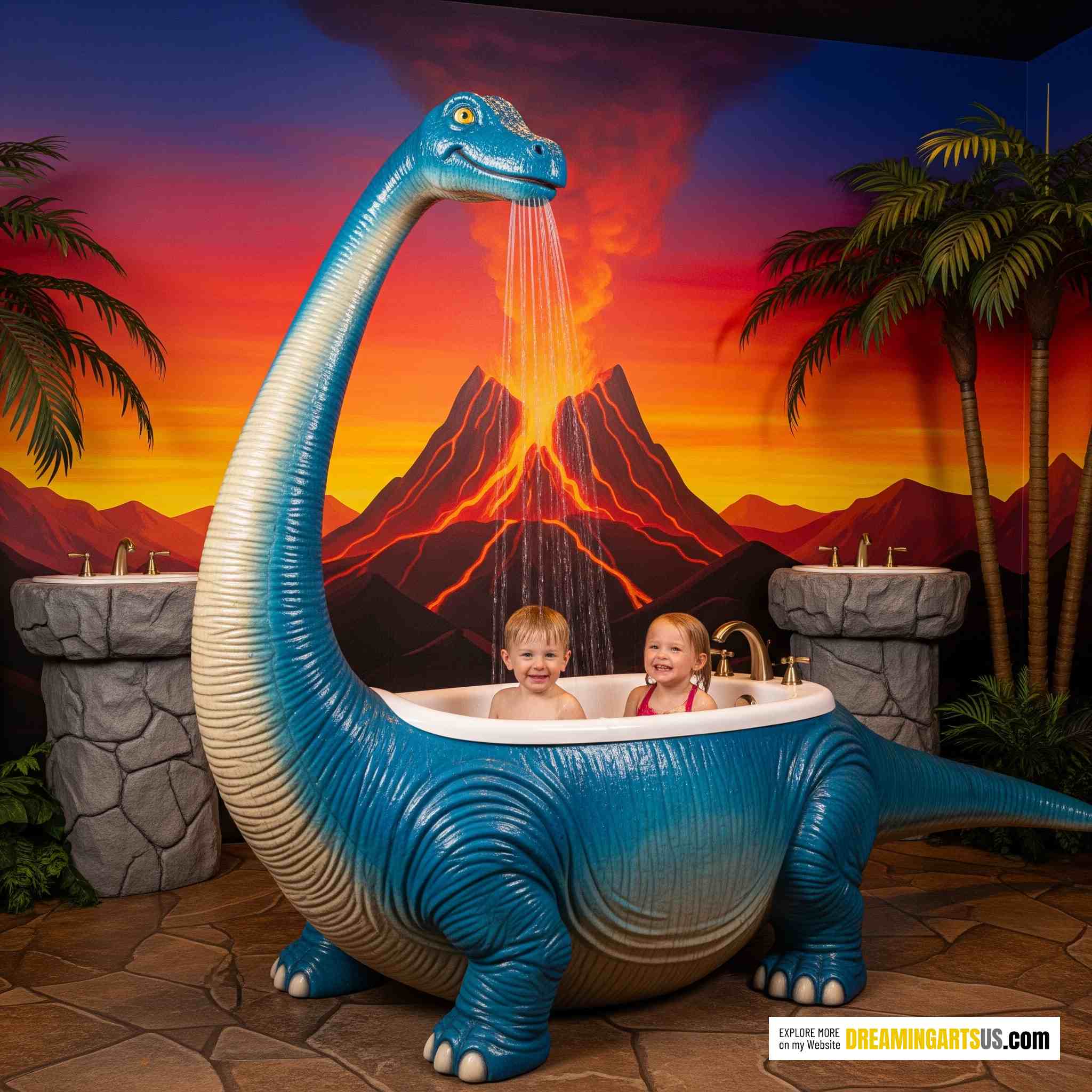 Dinosaur Bathtubs
