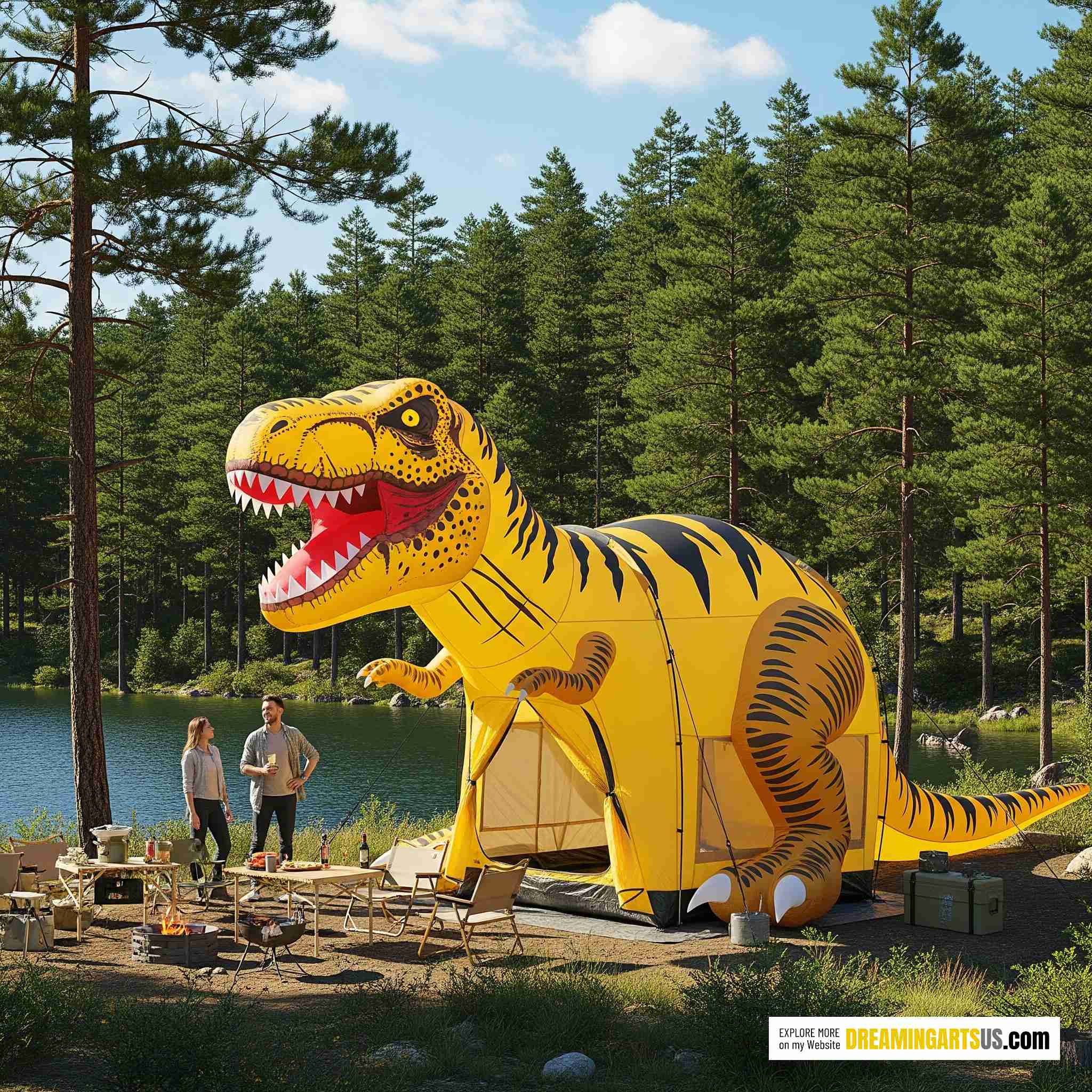 Dinosaur Camping Tent