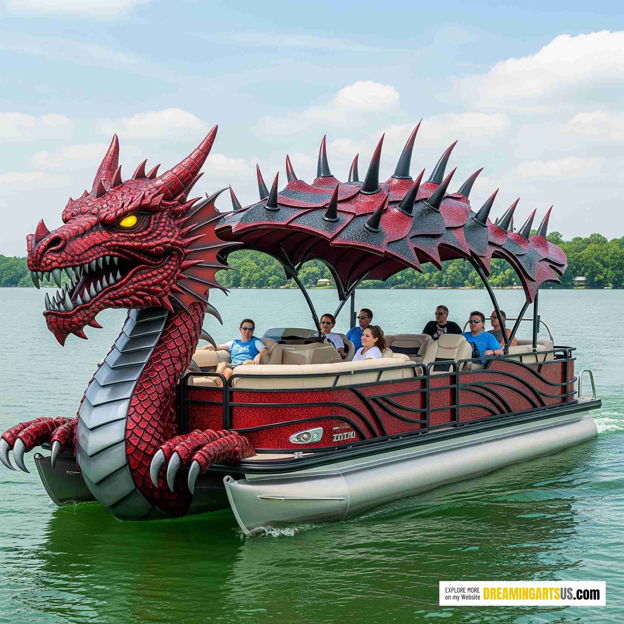 Dragon shaped Pontoons