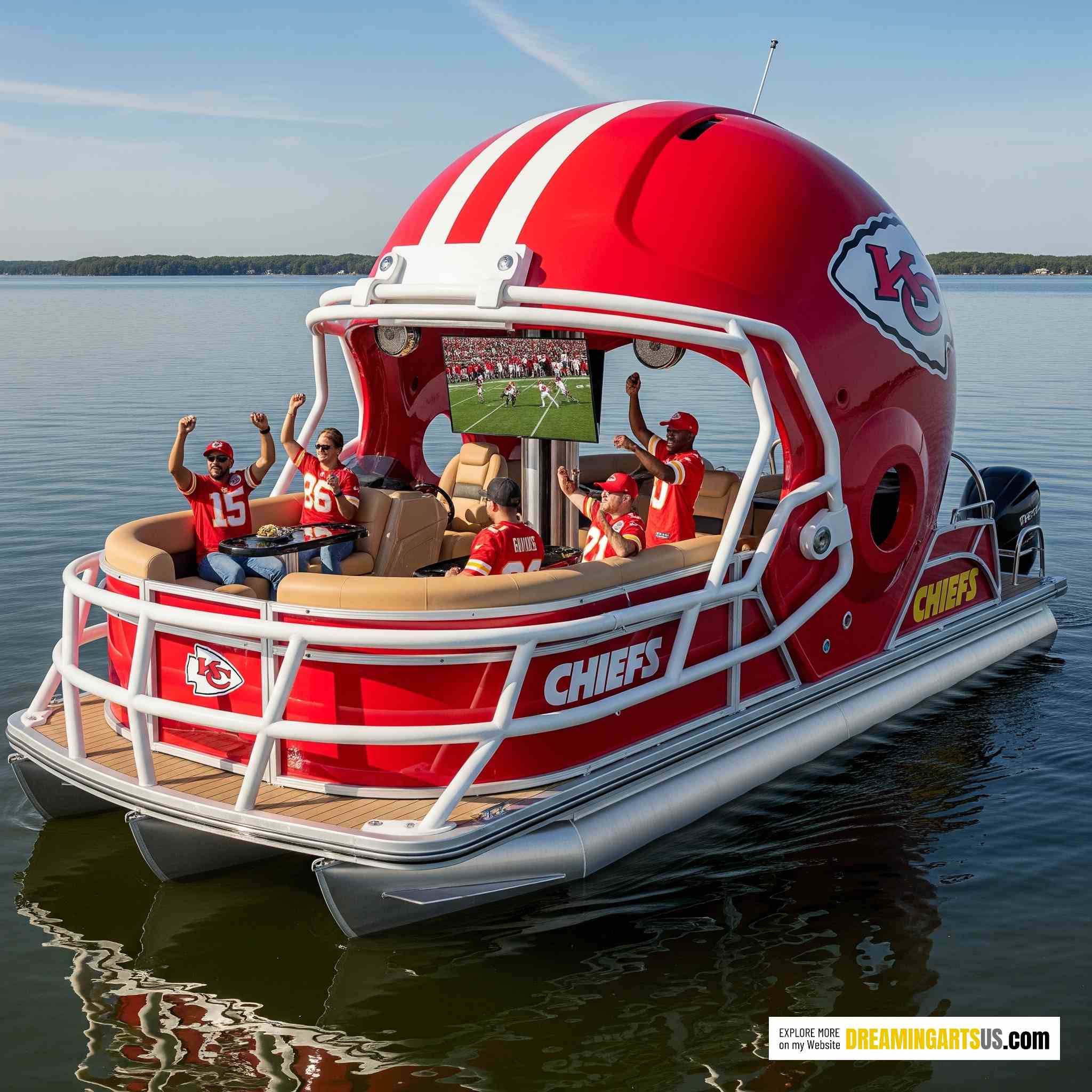 Football Helmet Pontoon