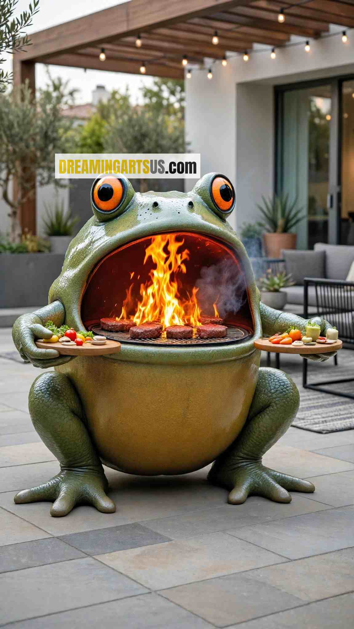 Cute Frog Shaped Barbecue