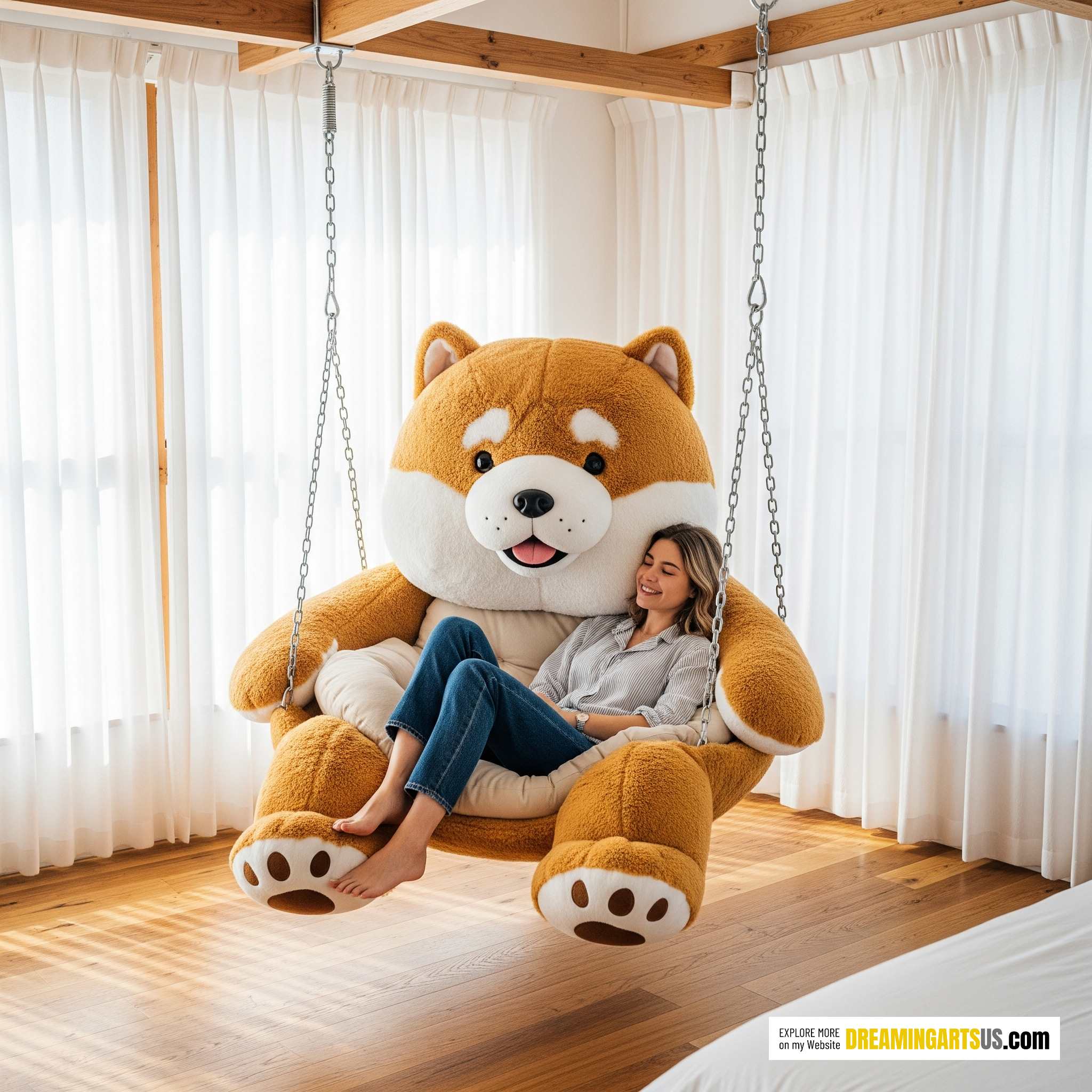 Hanging Dog Shaped Lounger