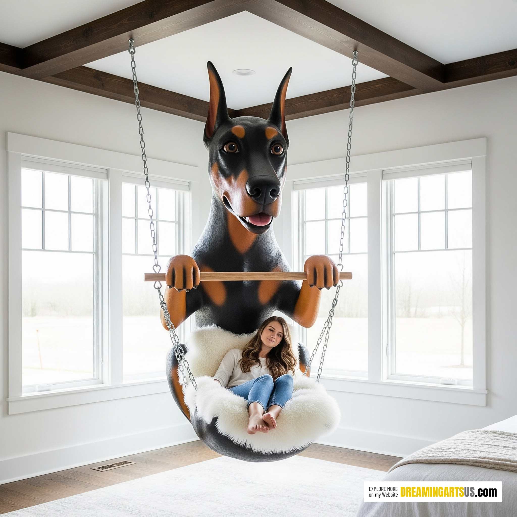 Hanging Dog Shaped Lounger