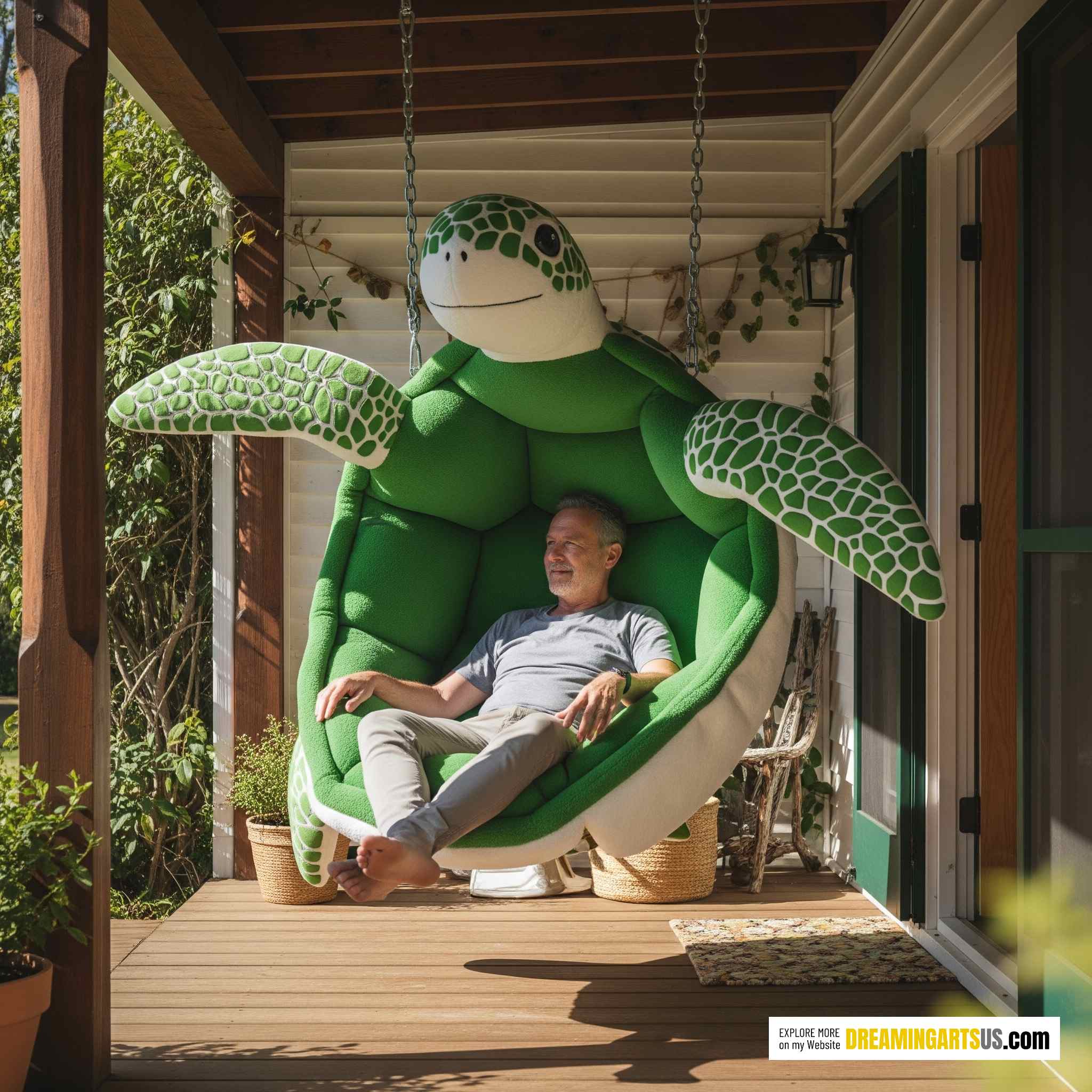 Hanging Turtle Lounger