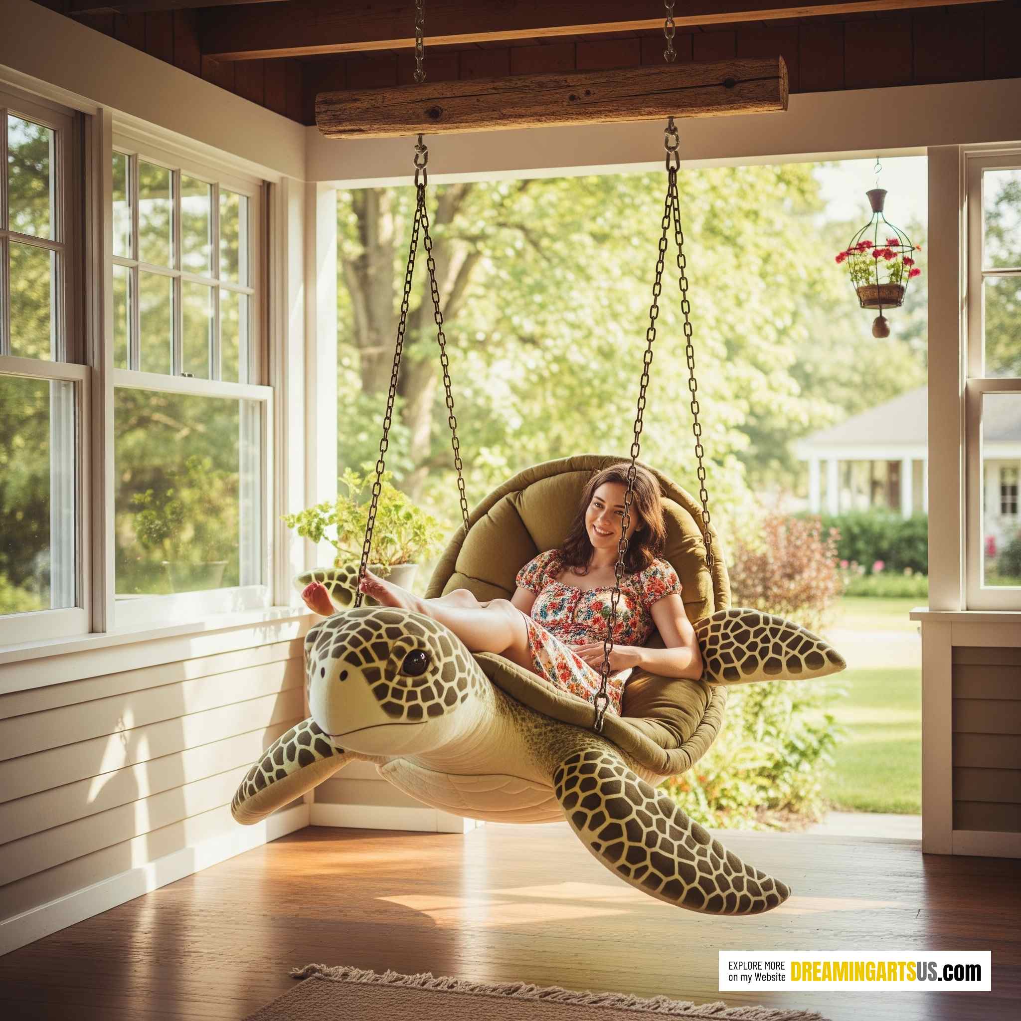 Hanging Turtle Loungers