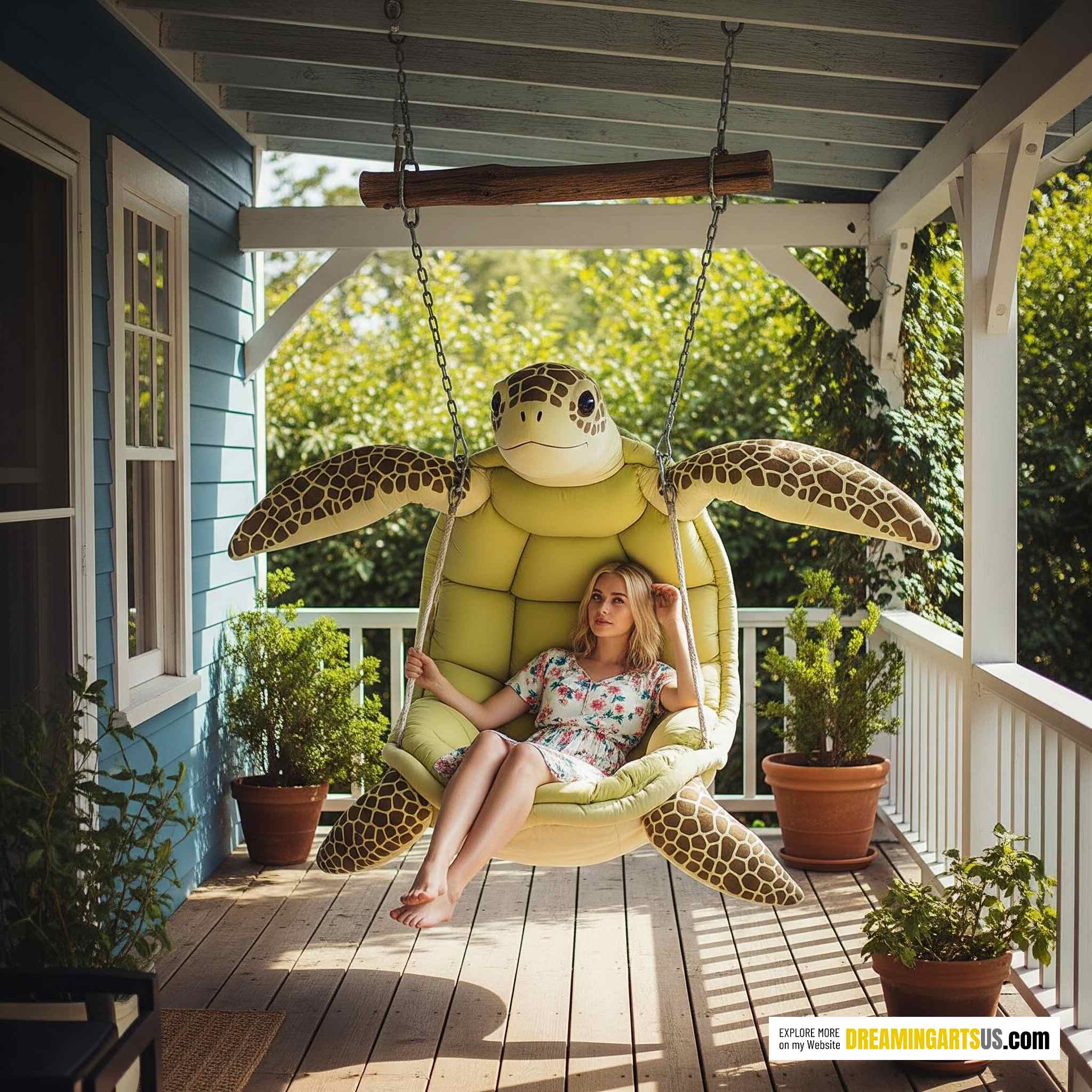 Hanging Turtle Loungers