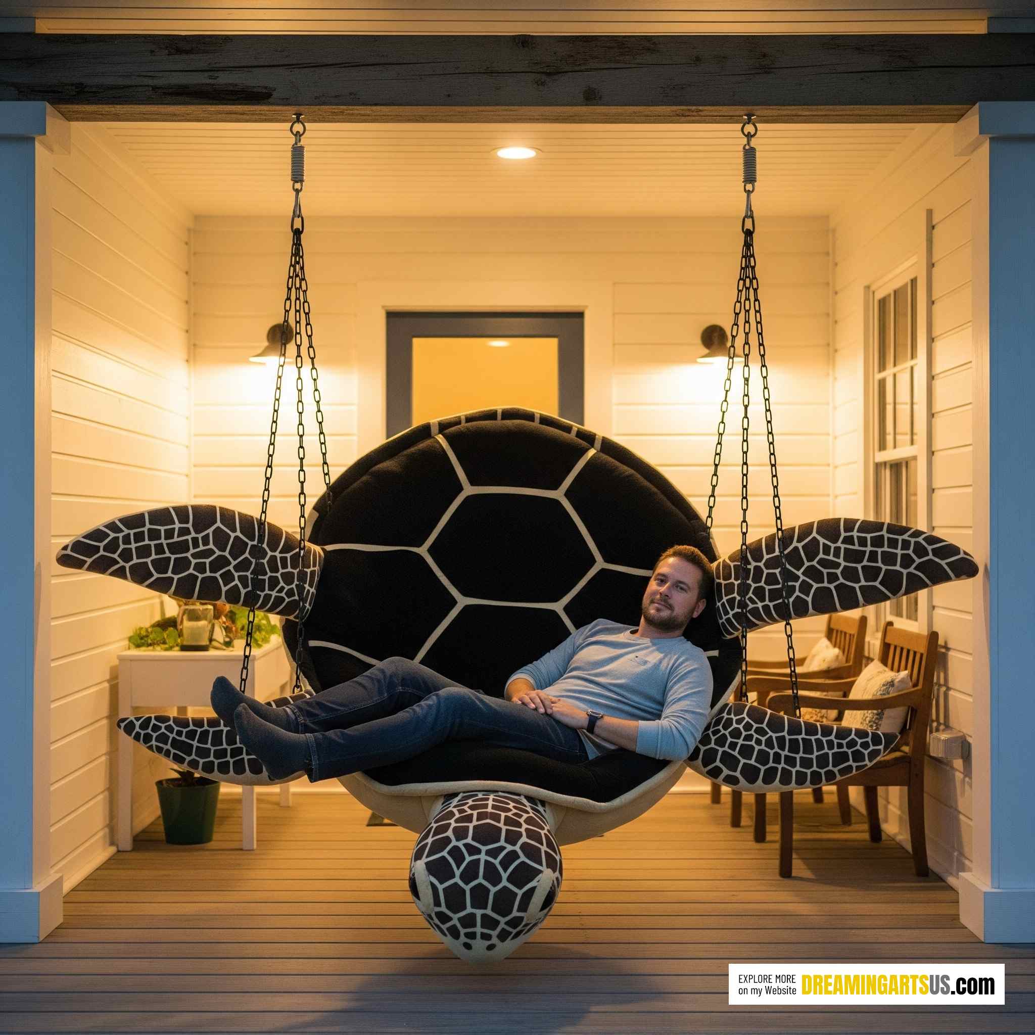 Hanging Turtle Loungers