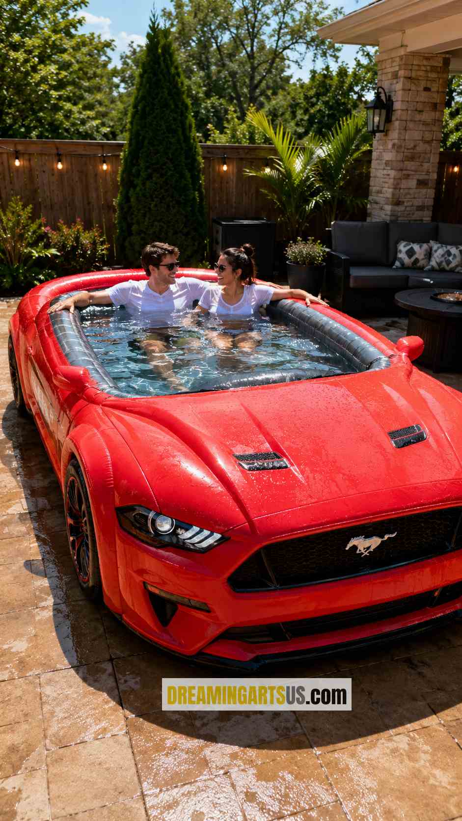 Inflatable Mustang Pool