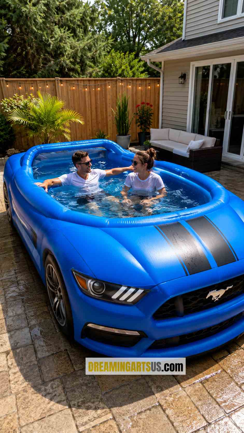 Inflatable Mustang Pool