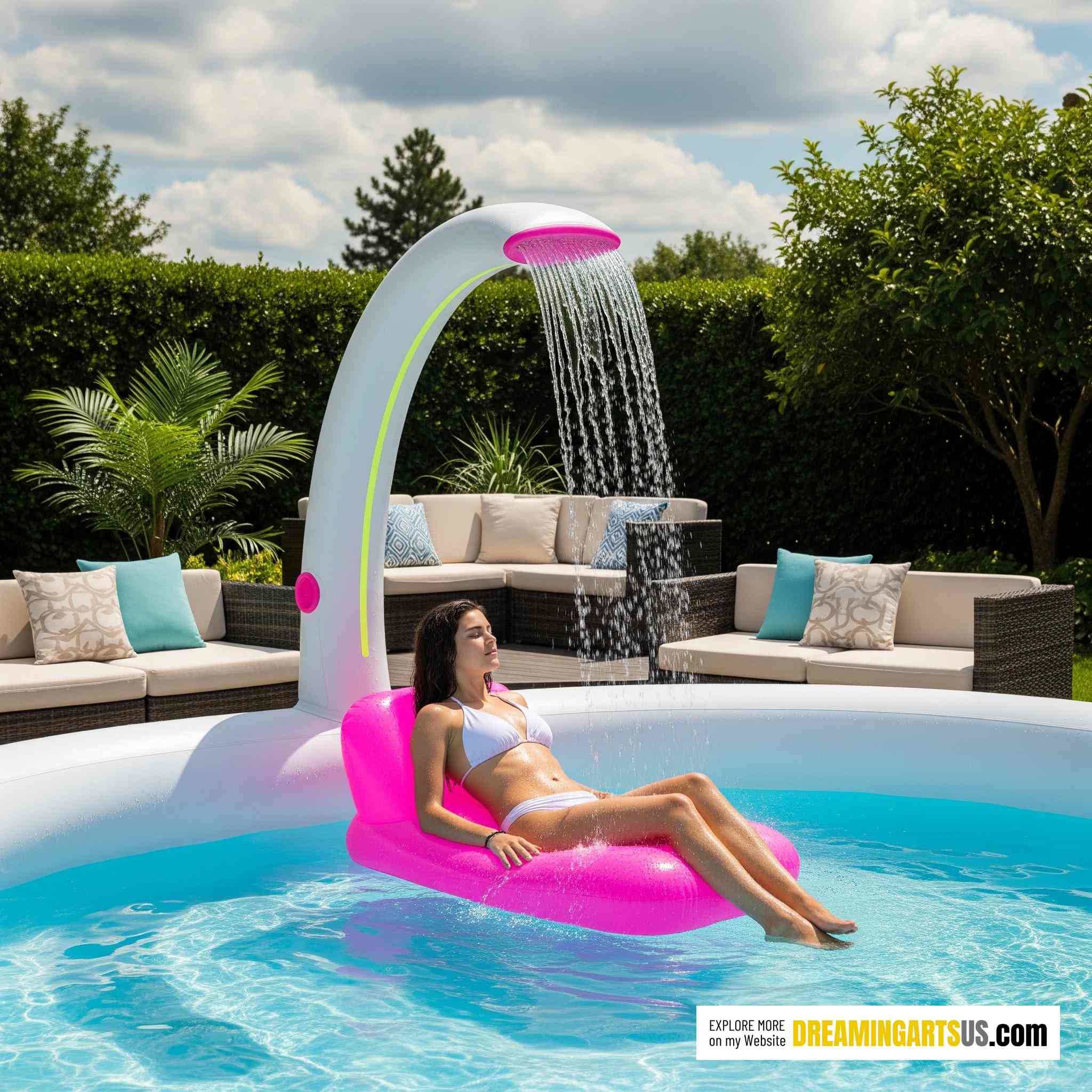 Inflatable Pools with Showers