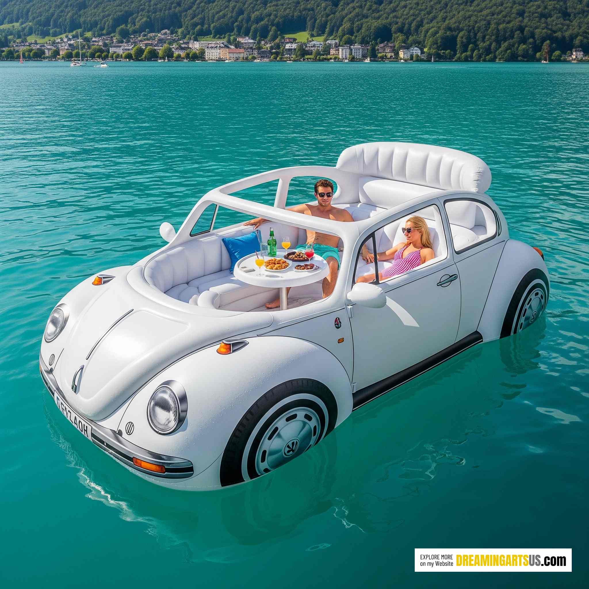 VW Beetle Lake Float