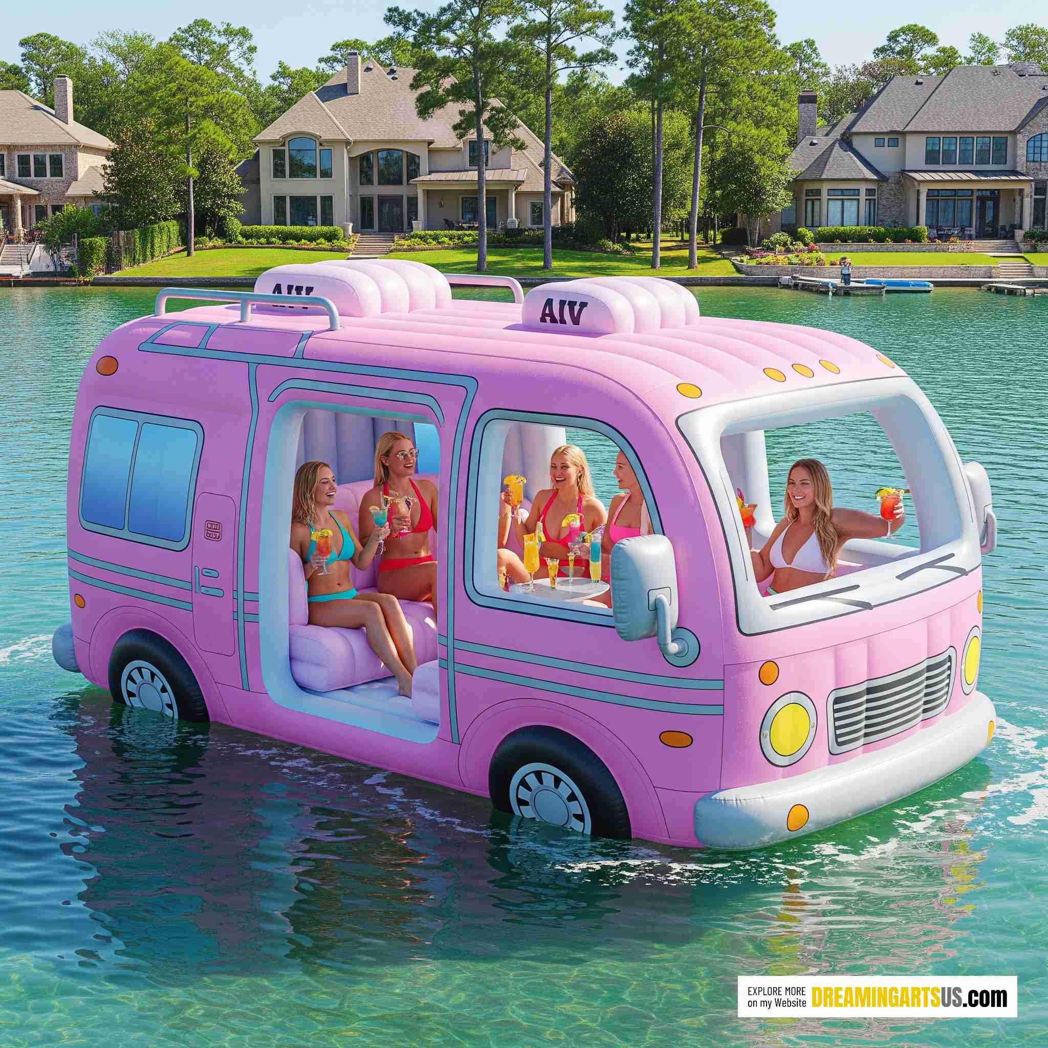RV Lake Party Float