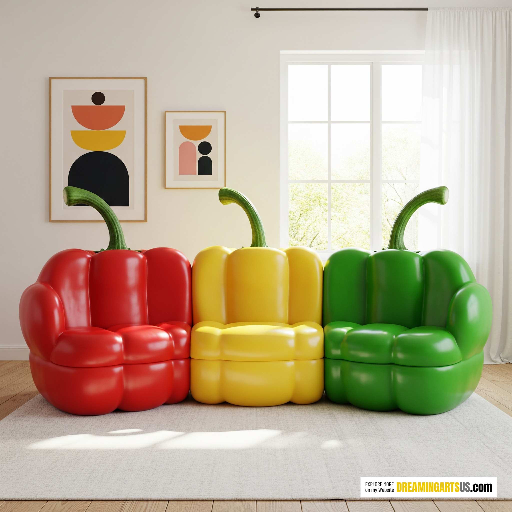 bell pepper shaped sofa