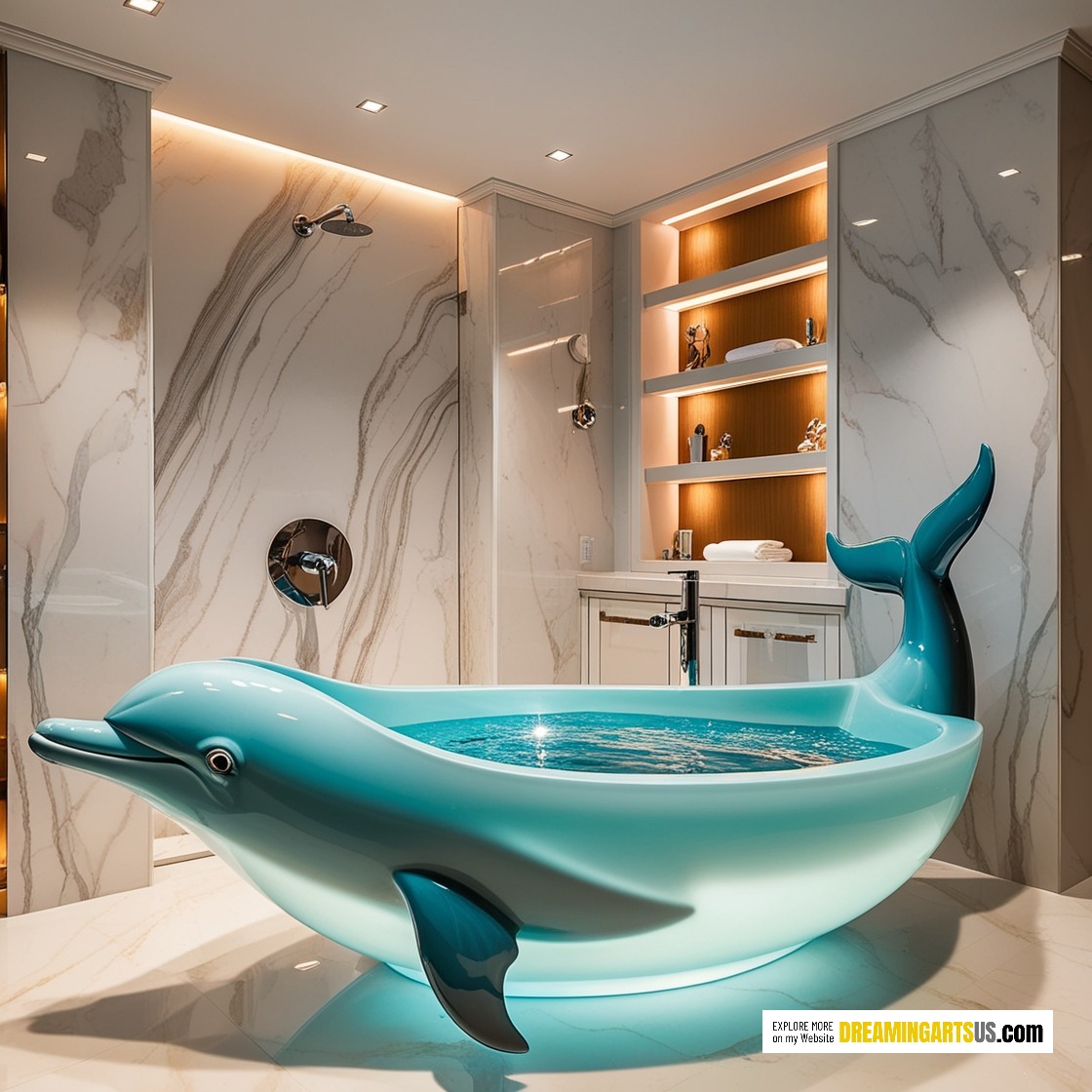 Dolphin Shaped Bathtubs