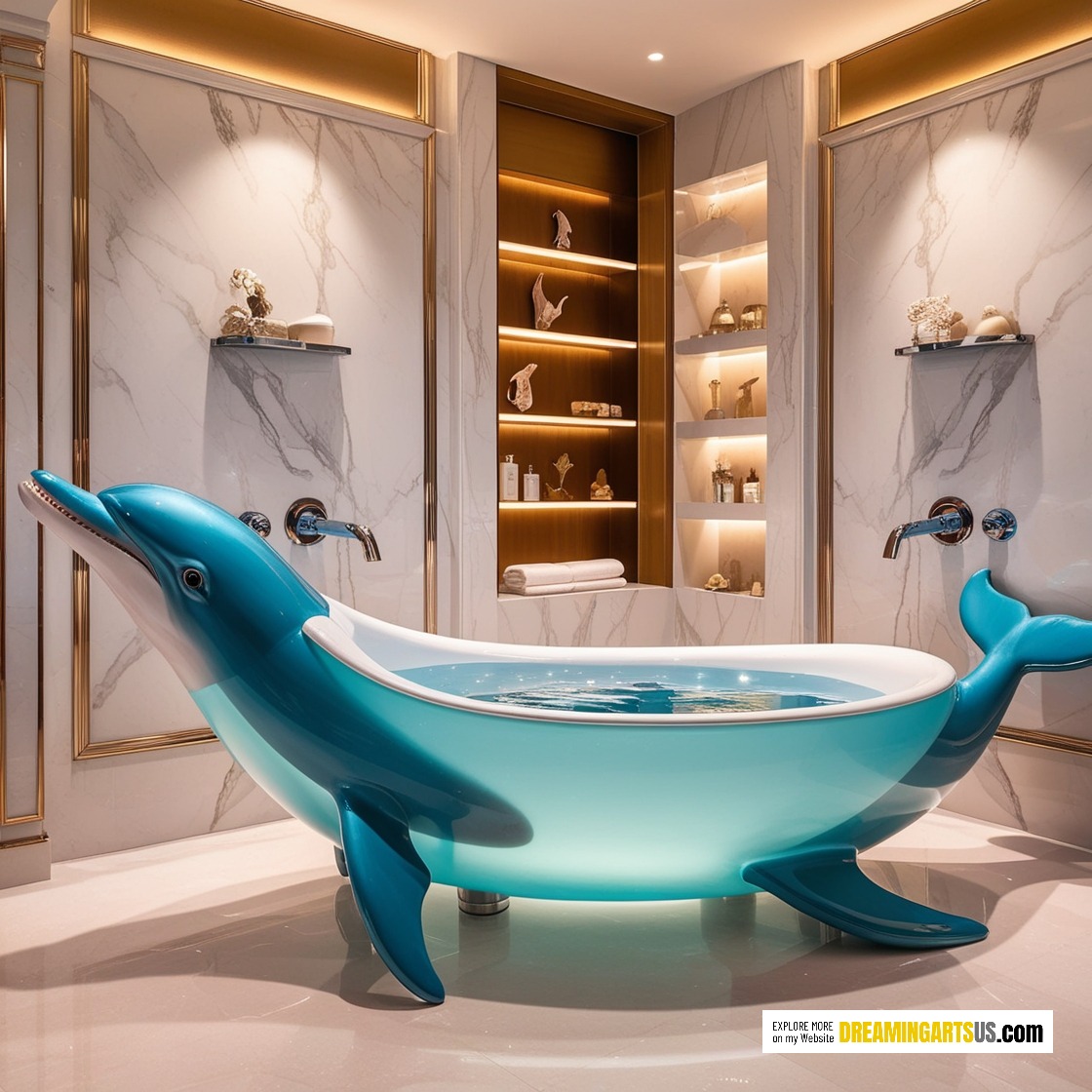 Dolphin Shaped Bathtubs