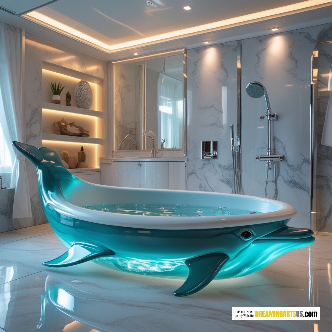 Dolphin Shaped Bathtubs