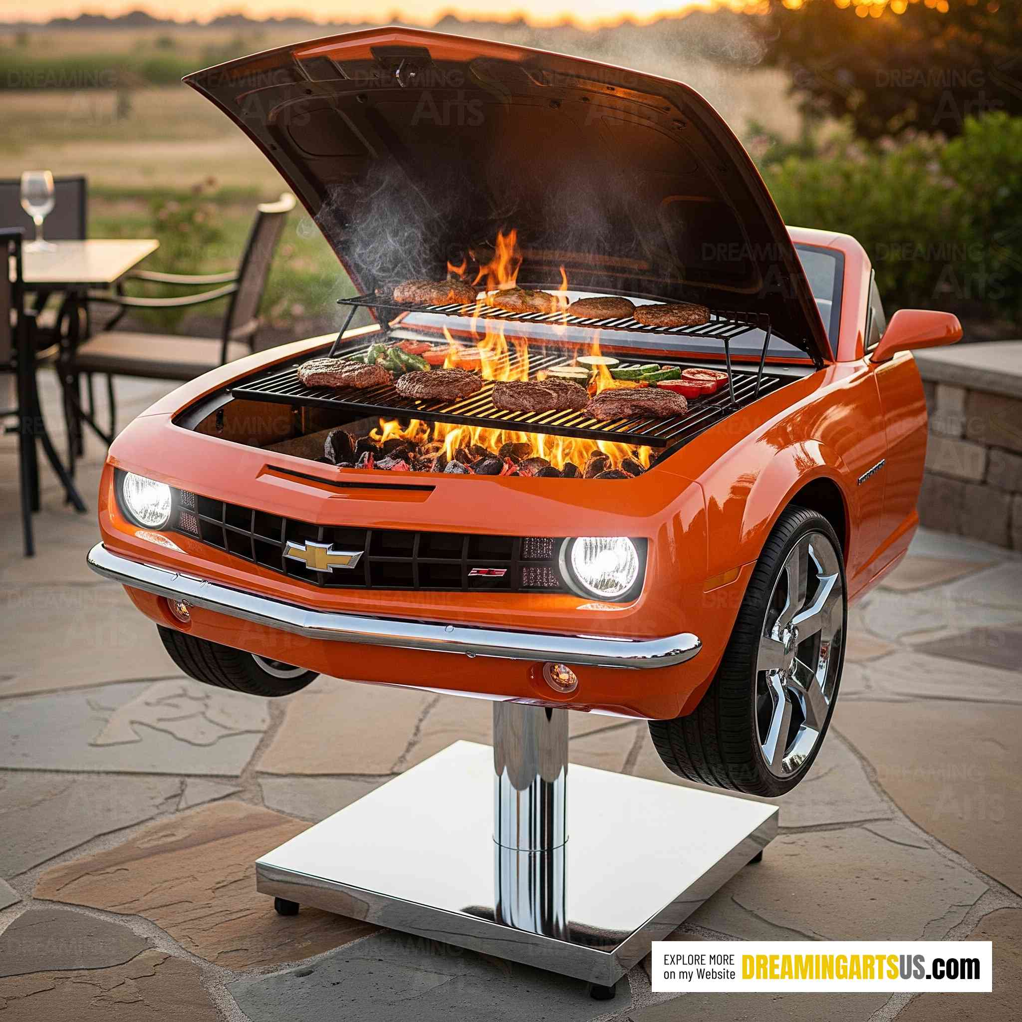 Camaro Shaped BBQ Grills