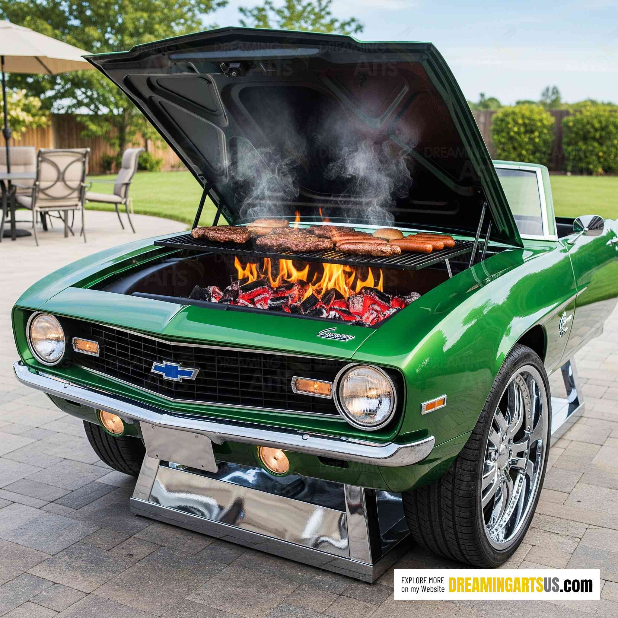 Camaro Shaped BBQ Grills