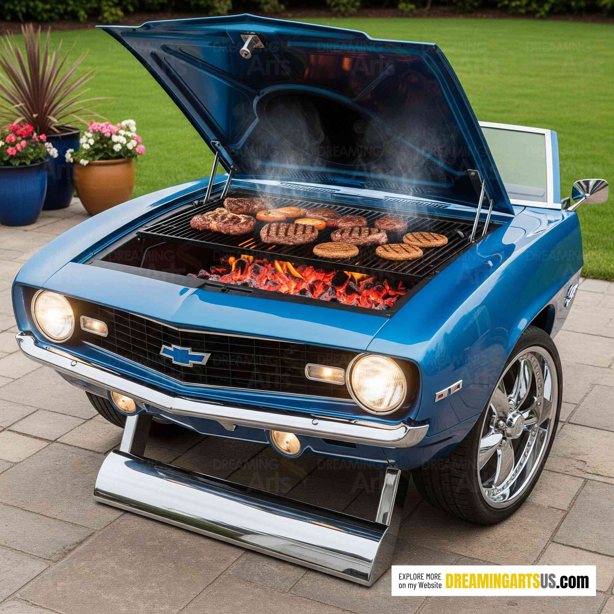 Camaro Shaped BBQ Grills